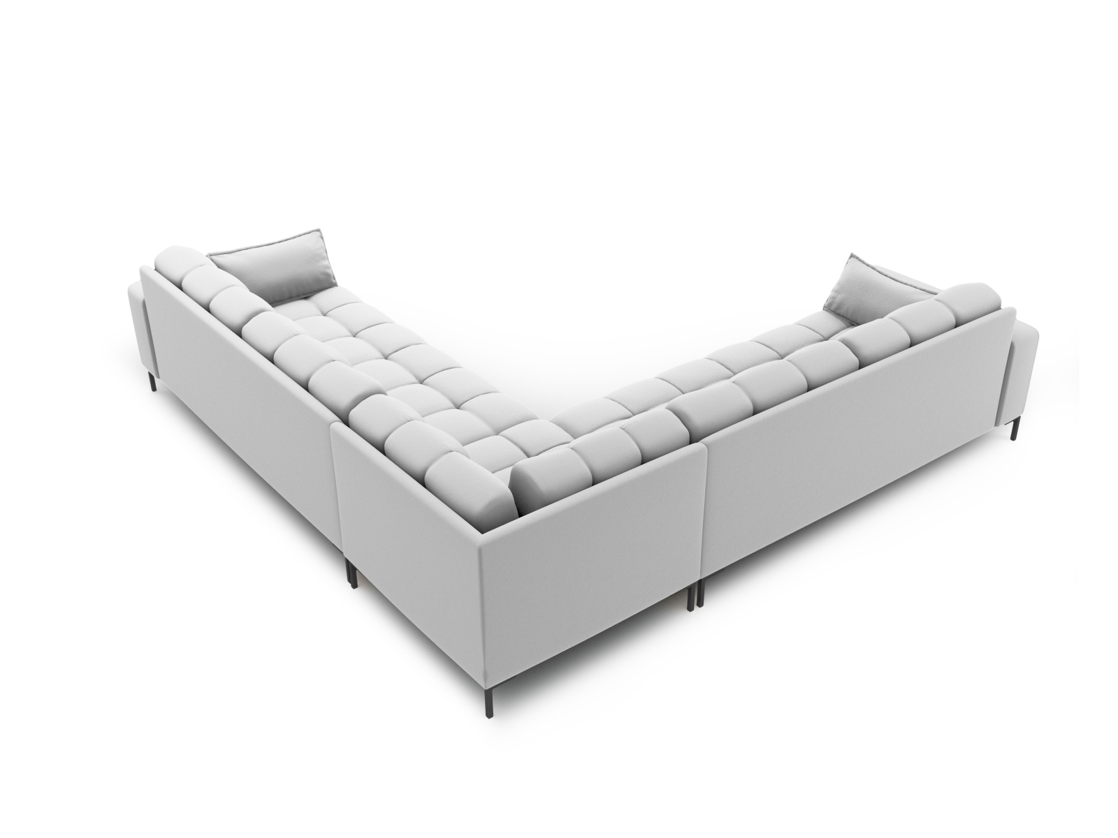 Symmetrical Corner Sofa, "Mamaia", 6 Seats, 256x256x75