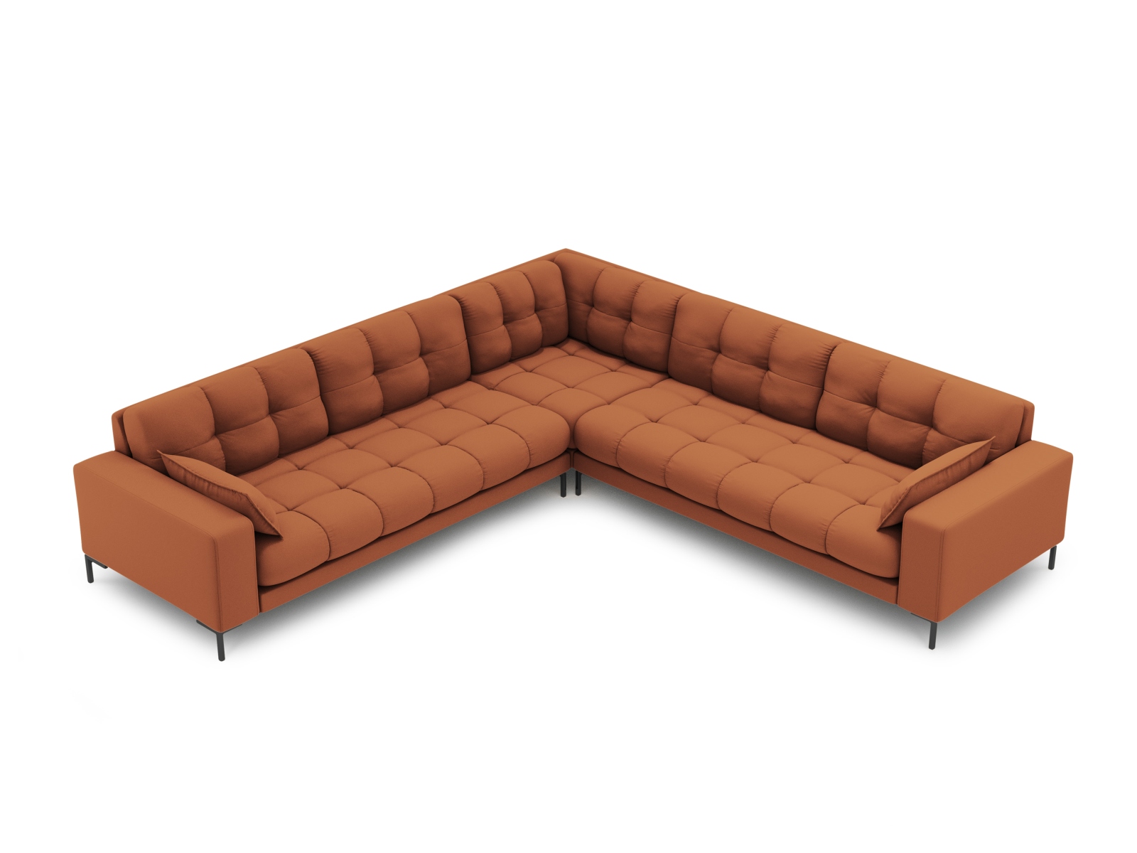 Symmetrical Corner Sofa, "Mamaia", 6 Seats, 256x256x75