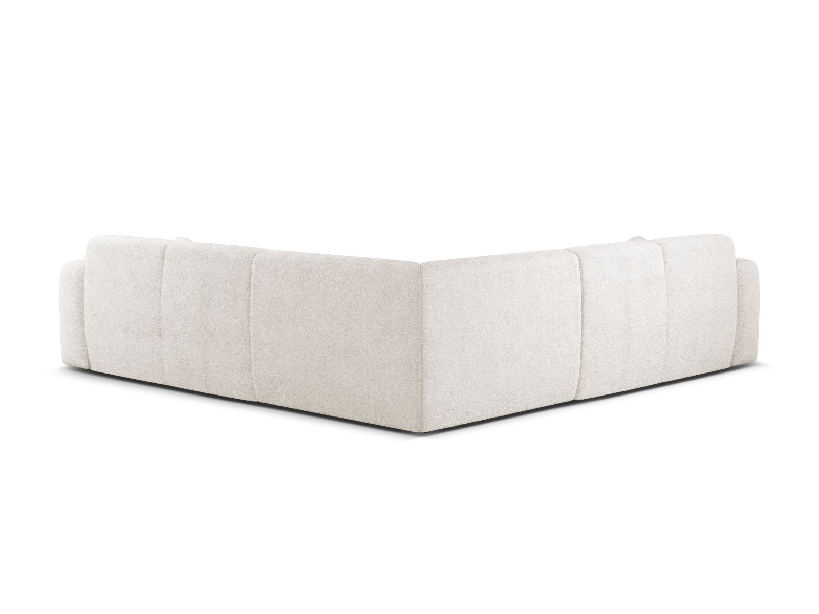 Boucle Symmetrical Corner Sofa, "Molino", 5 Seats, 252x252x72