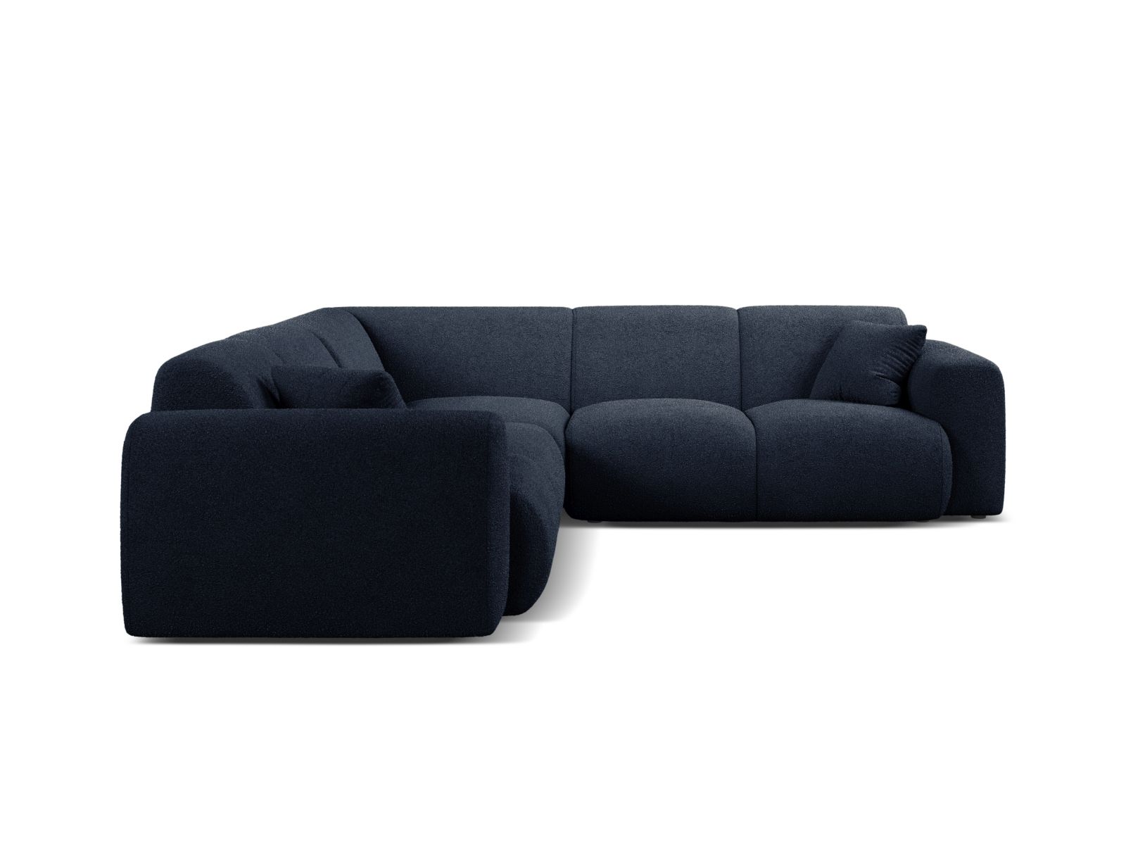 Boucle Symmetrical Corner Sofa, "Molino", 5 Seats, 252x252x72