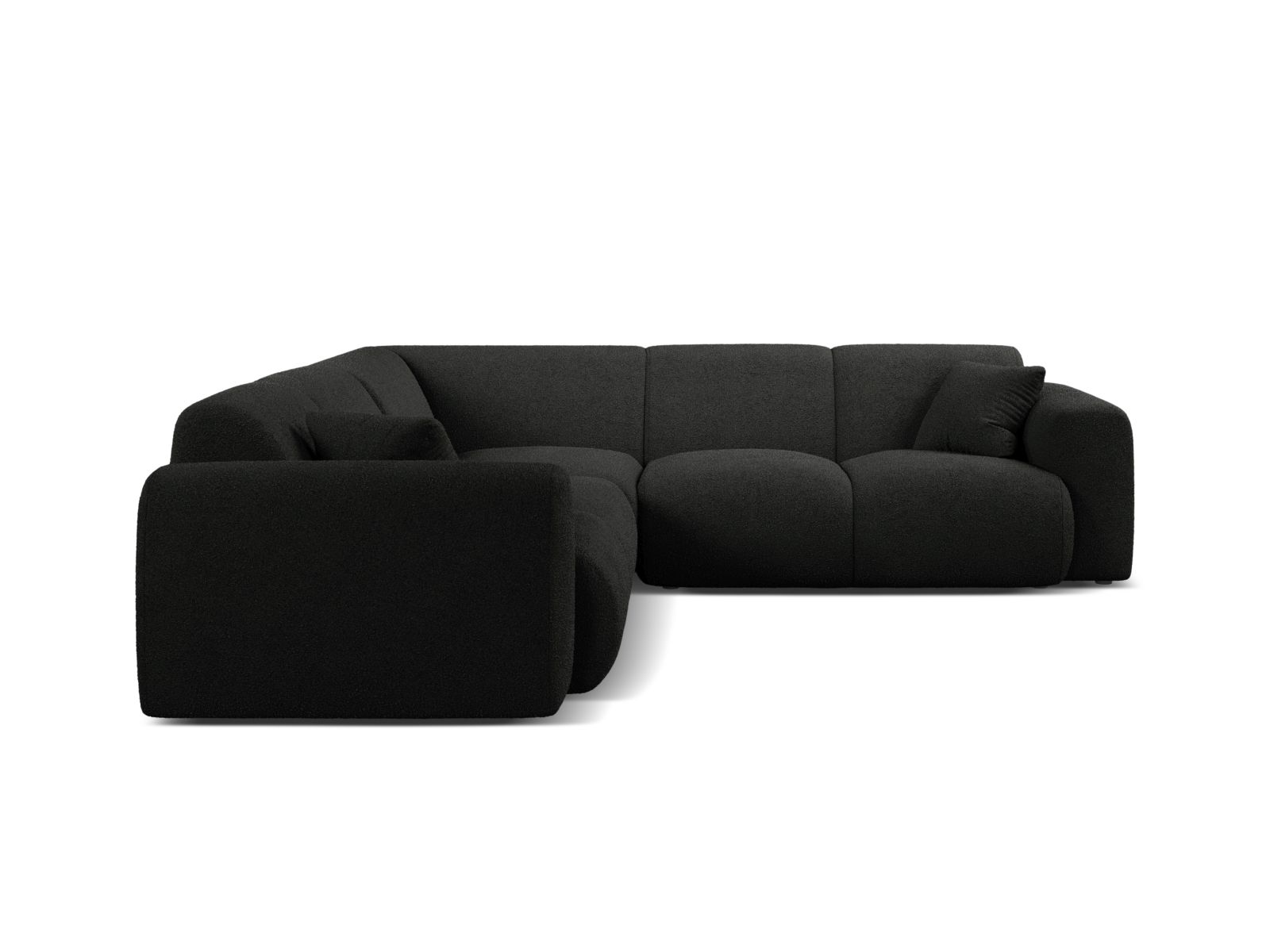 Boucle Symmetrical Corner Sofa, "Molino", 5 Seats, 252x252x72