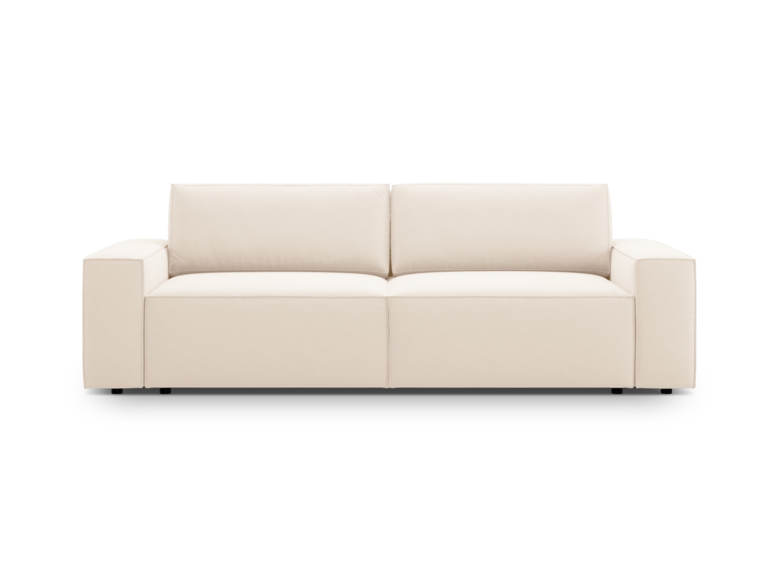 Velvet Sofa With Bed Function And Box, "Jodie", 3 Seats, 247x107x86