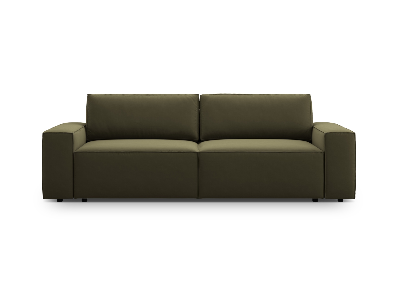 Velvet Sofa With Bed Function And Box, "Jodie", 3 Seats, 247x107x86