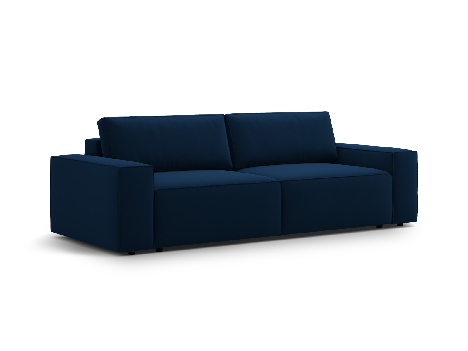 Velvet Sofa With Bed Function And Box, "Jodie", 3 Seats, 247x107x86