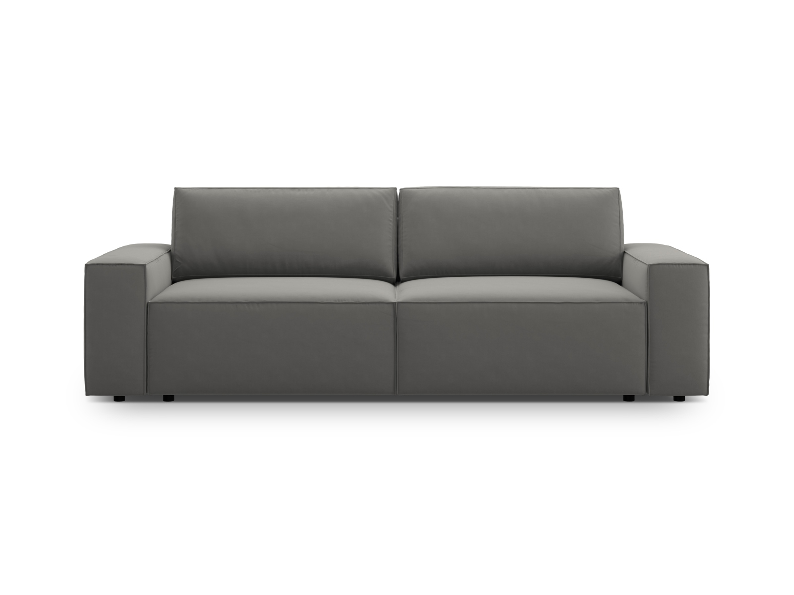 Velvet Sofa With Bed Function And Box, "Jodie", 3 Seats, 247x107x86