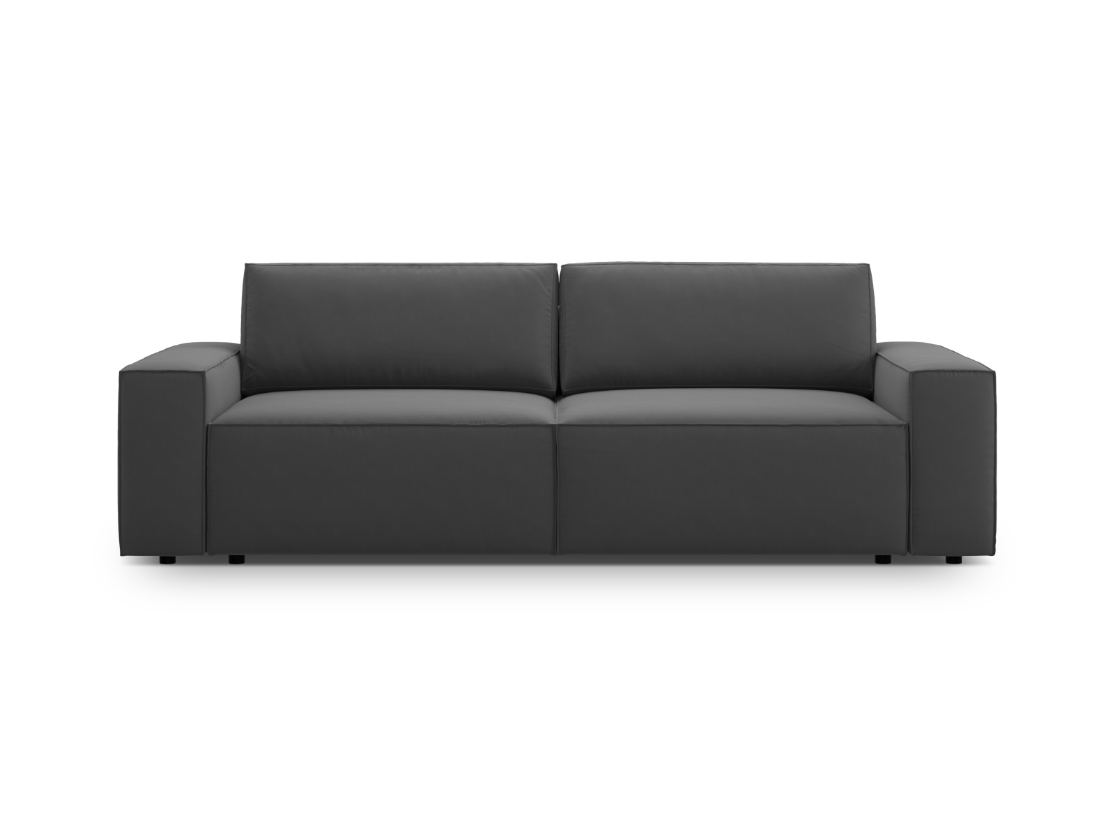 Velvet Sofa With Bed Function And Box, "Jodie", 3 Seats, 247x107x86