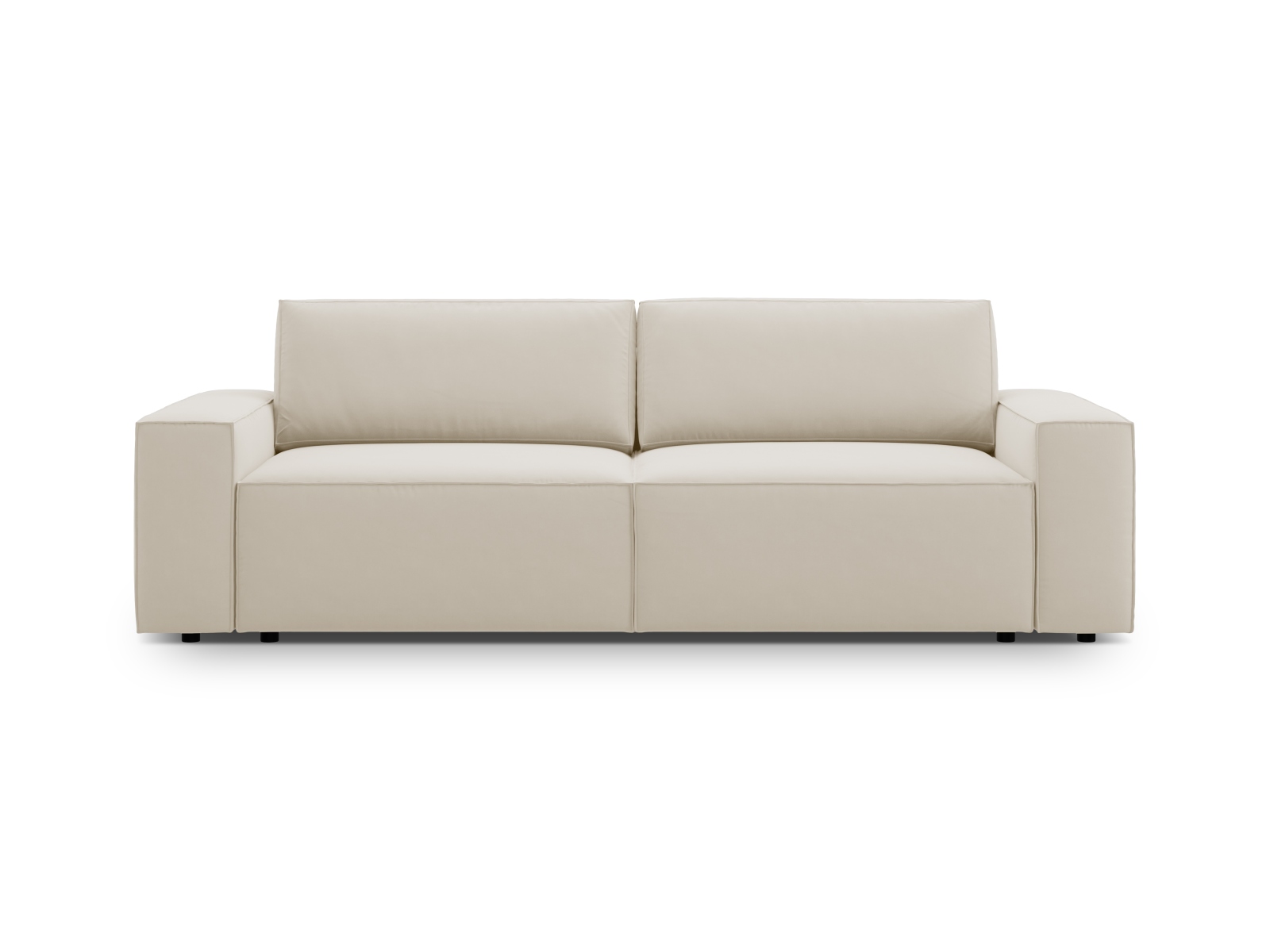 Velvet Sofa With Bed Function And Box, "Jodie", 3 Seats, 247x107x86