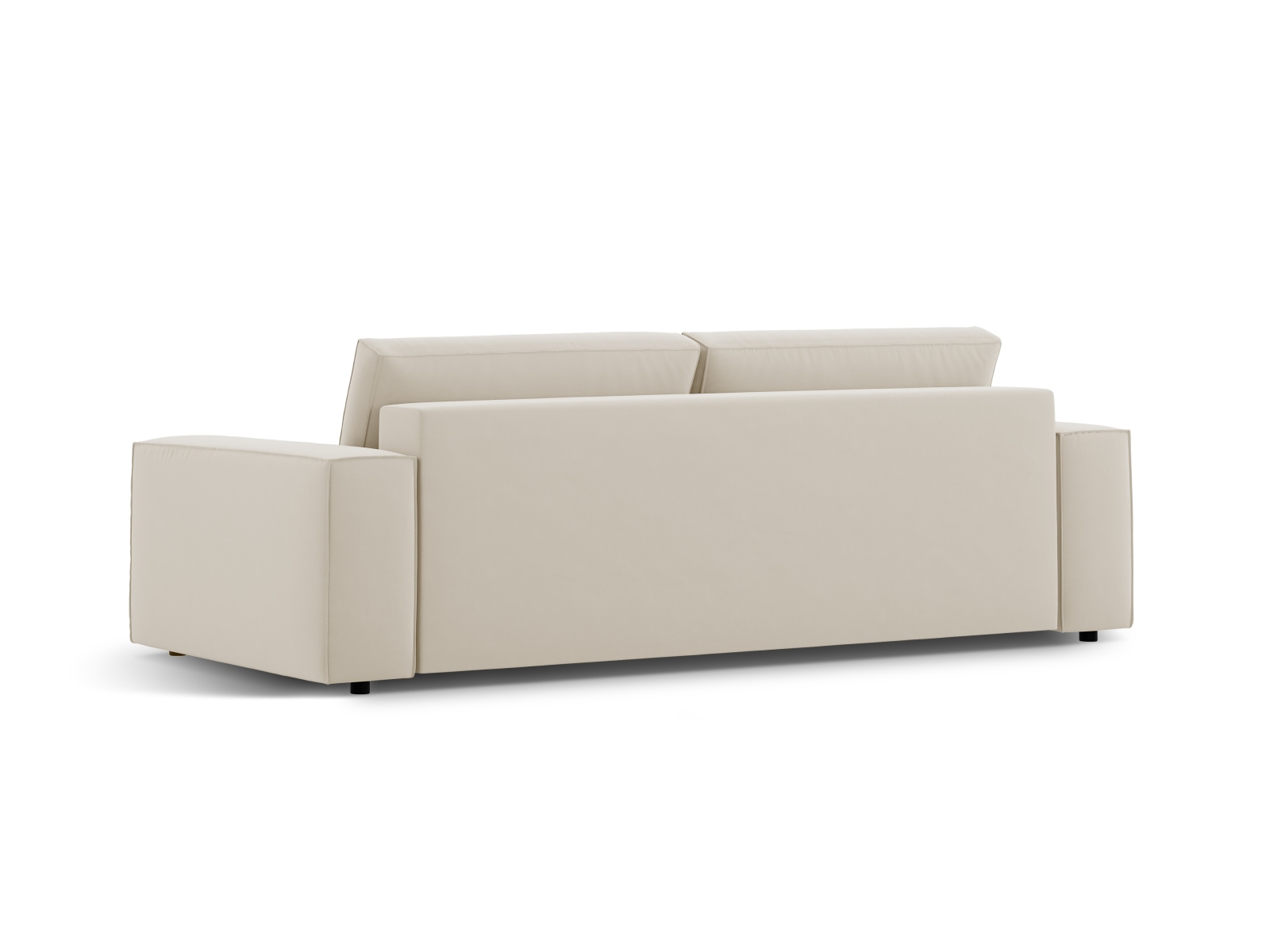 Velvet Sofa With Bed Function And Box, "Jodie", 3 Seats, 247x107x86