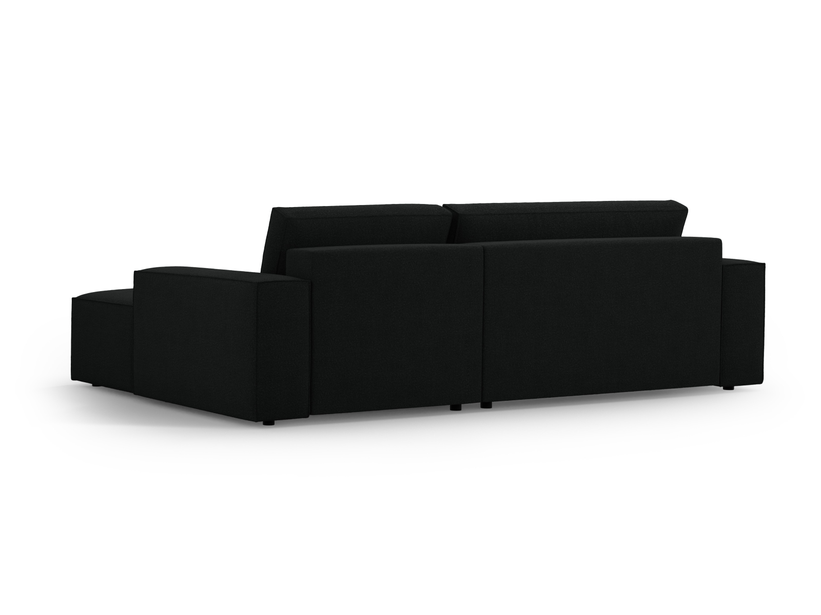 Boucle Right Corner Sofa With Bed Function And Box, "Jodie", 3 Seats, 246x151x86