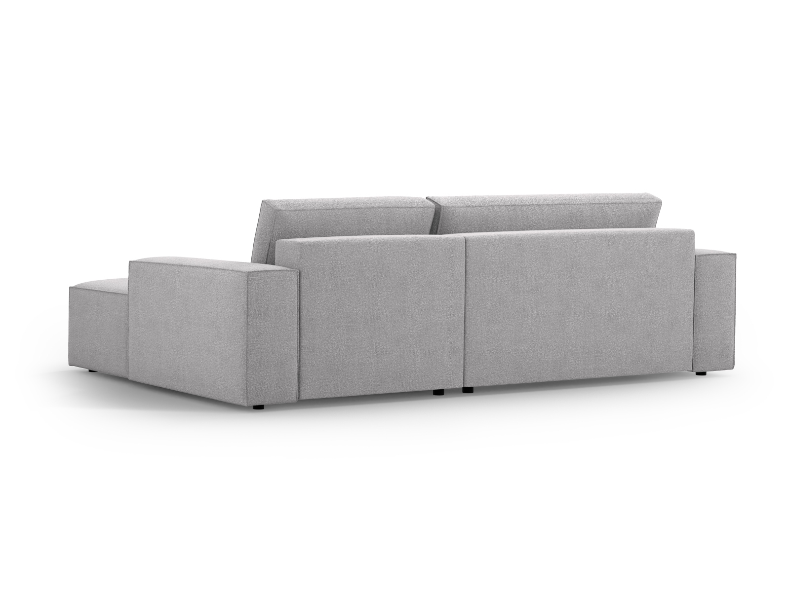 Boucle Right Corner Sofa With Bed Function And Box, "Jodie", 3 Seats, 246x151x86