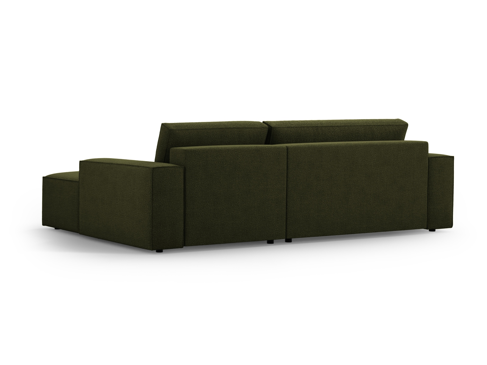Boucle Right Corner Sofa With Bed Function And Box, "Jodie", 3 Seats, 246x151x86