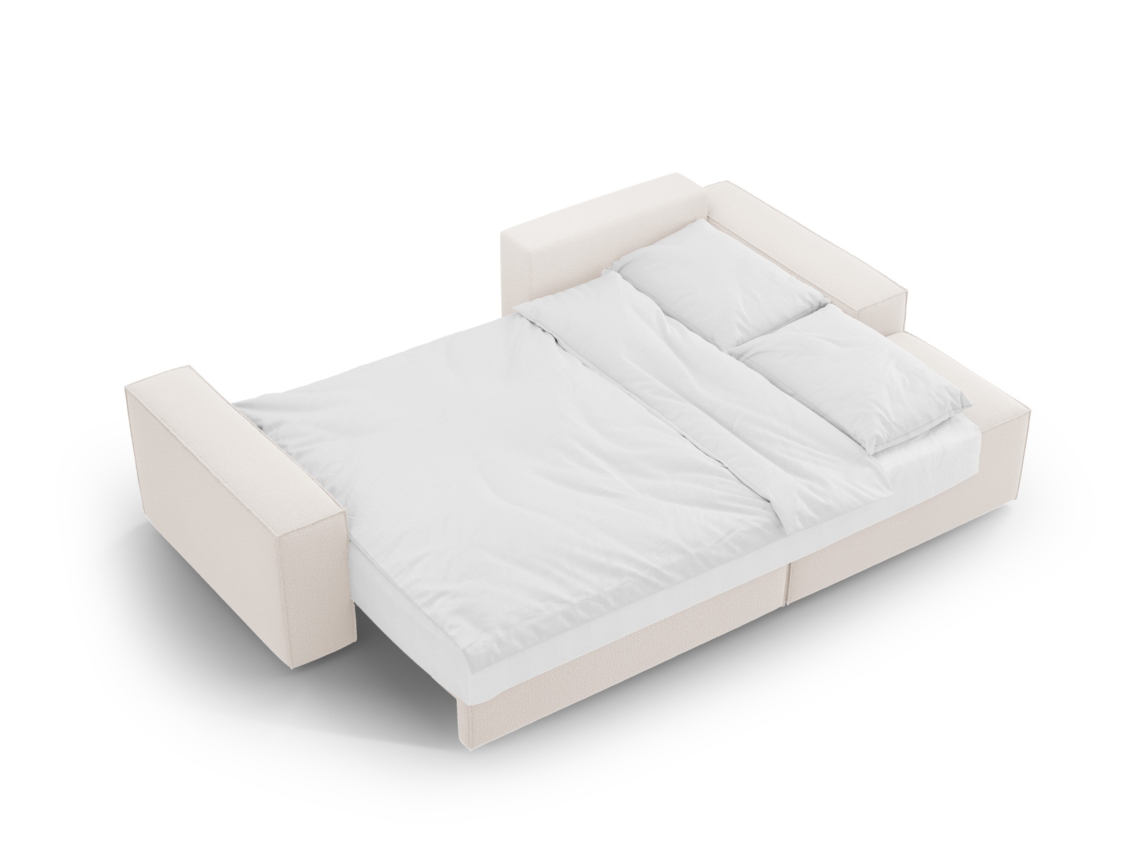 Right Corner Sofa With Bed Function And Box, "Jodie", 3 Seats, 246x151x86
