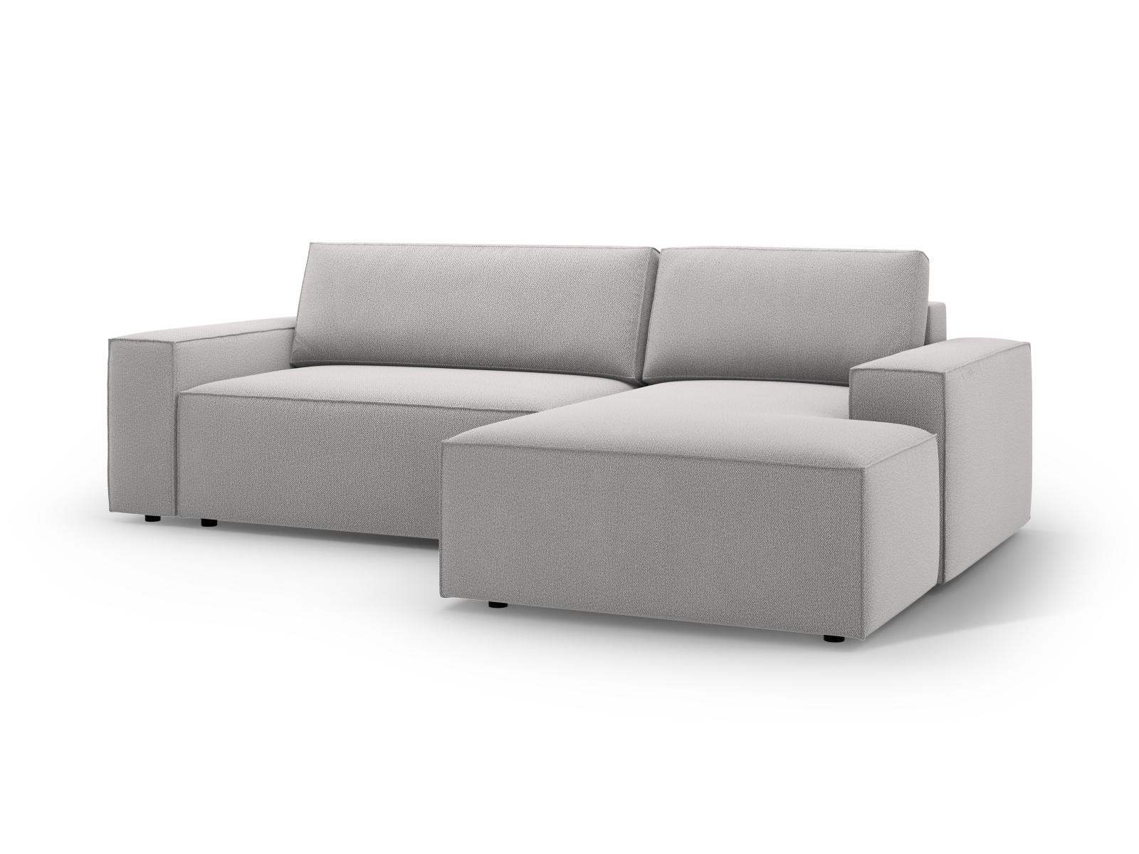 Right Corner Sofa With Bed Function And Box, "Jodie", 3 Seats, 246x151x86