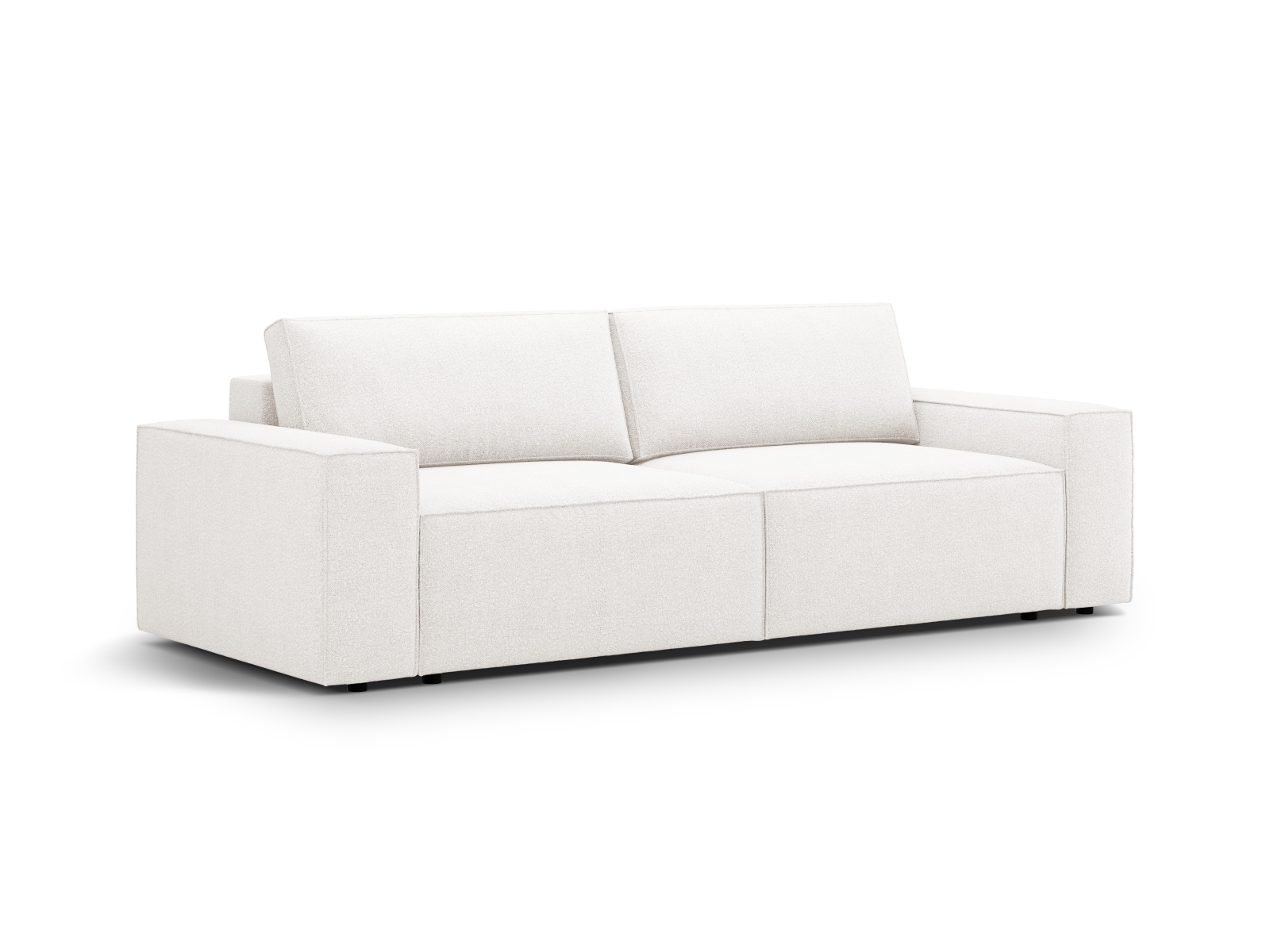 Boucle Sofa With Bed Function And Box, "Jodie", 3 Seats, 247x107x86