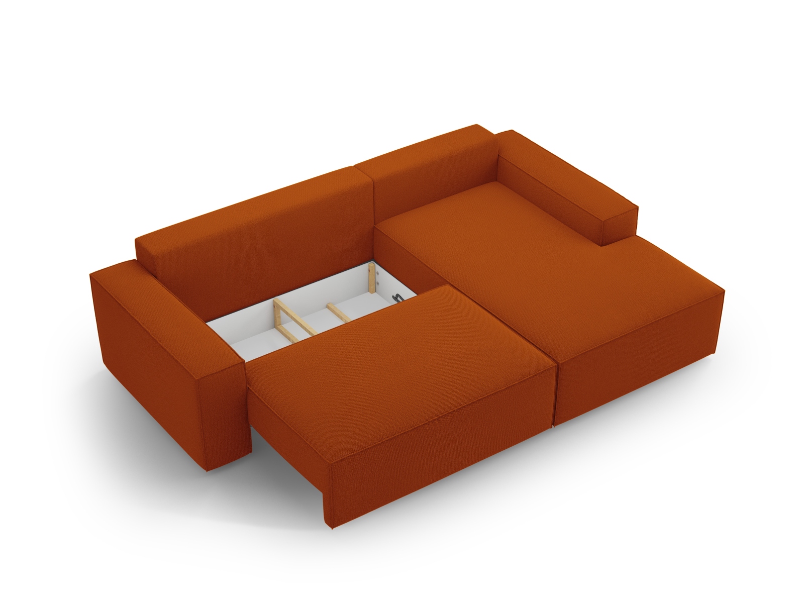 Right Corner Sofa With Bed Function And Box, "Jodie", 3 Seats, 246x151x86
