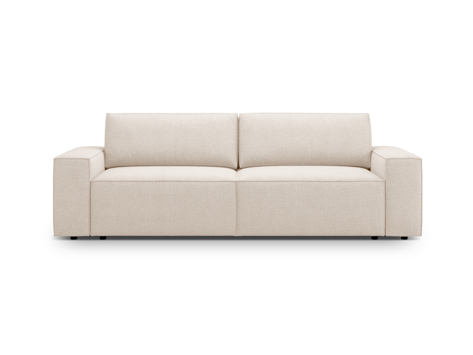 Boucle Sofa With Bed Function And Box, "Jodie", 3 Seats, 247x107x86