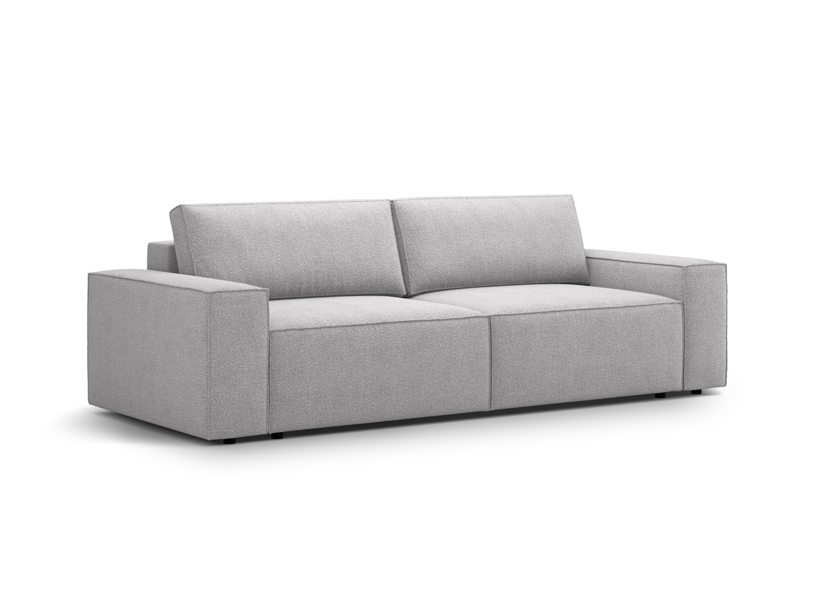 Boucle Sofa With Bed Function And Box, "Jodie", 3 Seats, 247x107x86