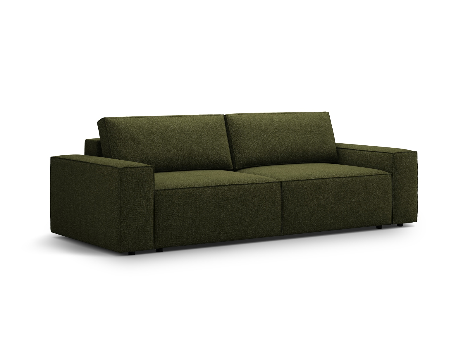 Boucle Sofa With Bed Function And Box, "Jodie", 3 Seats, 247x107x86