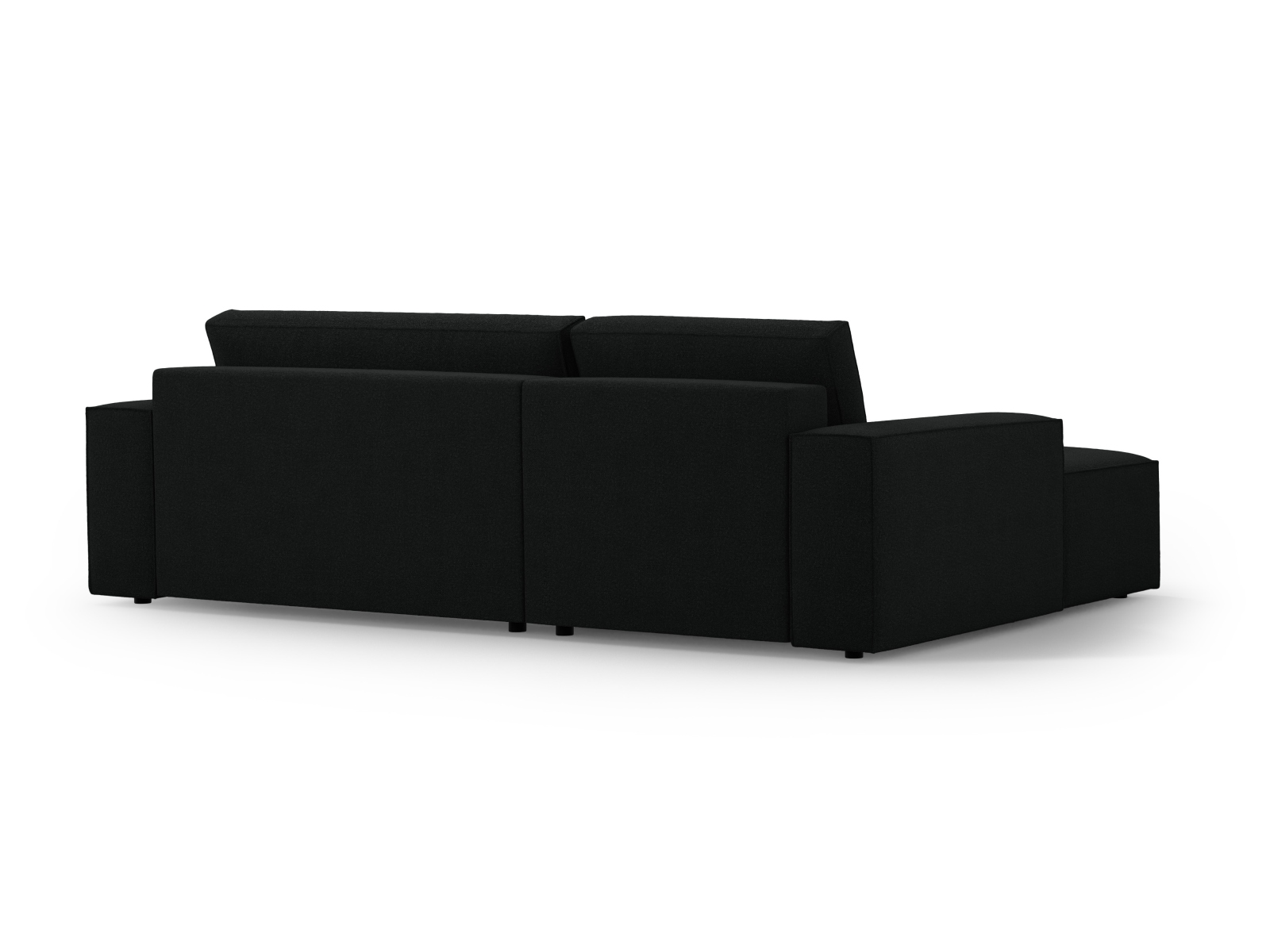 Boucle Left Corner Sofa With Bed Function And Box, "Jodie", 3 Seats, 246x151x86
