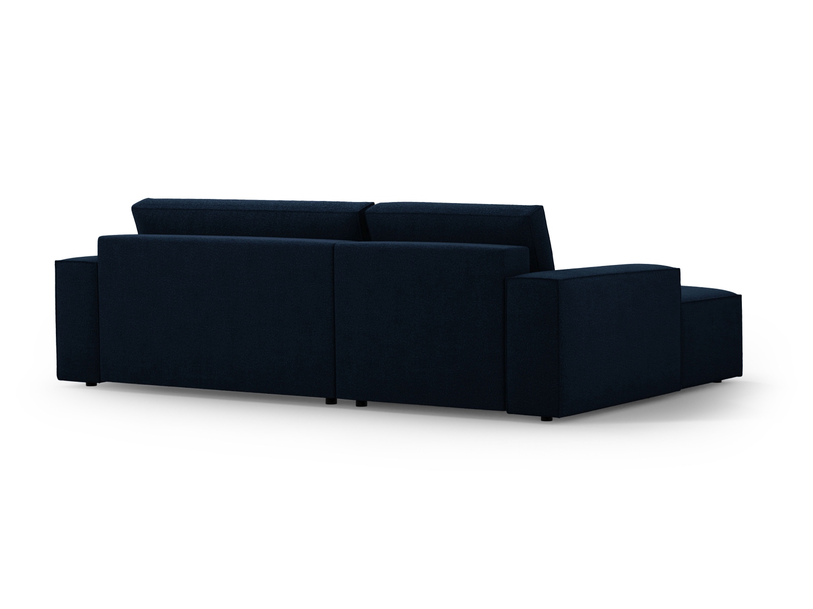 Boucle Left Corner Sofa With Bed Function And Box, "Jodie", 3 Seats, 246x151x86