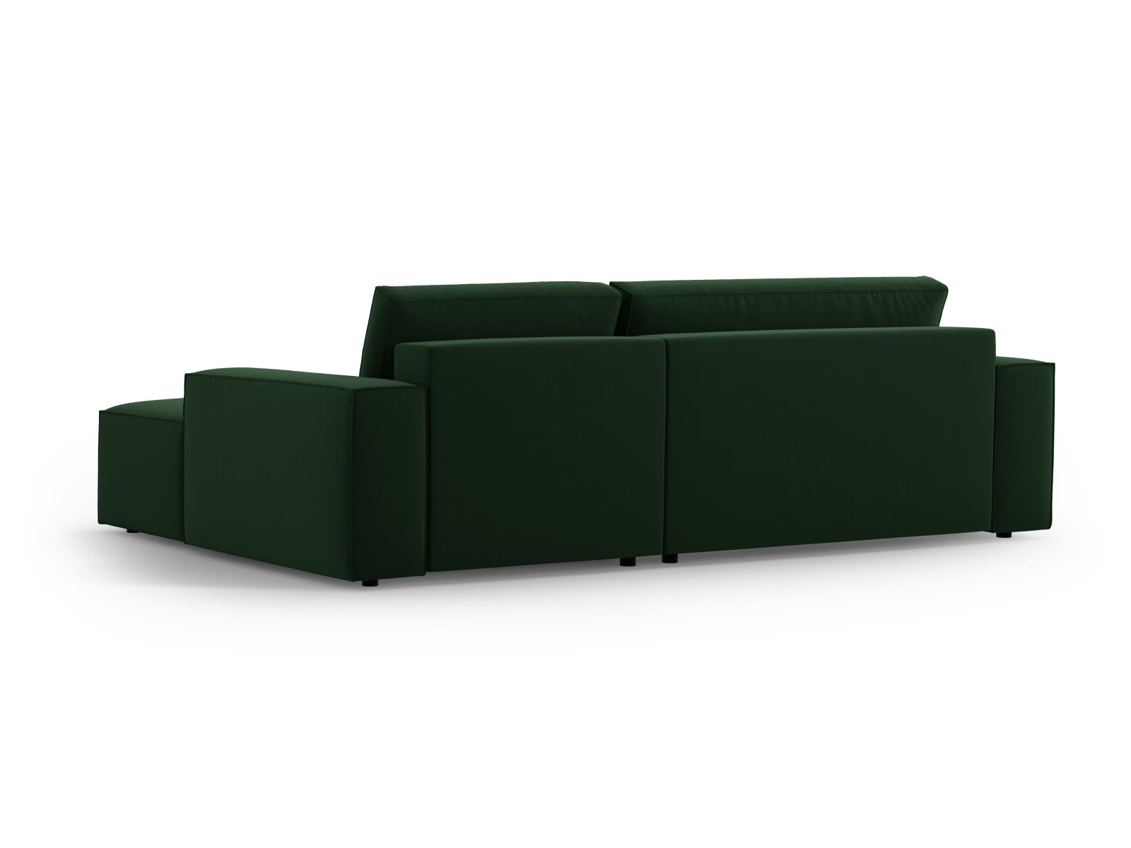Velvet Right Corner Sofa With Bed Function And Box, "Jodie", 3 Seats, 246x151x86