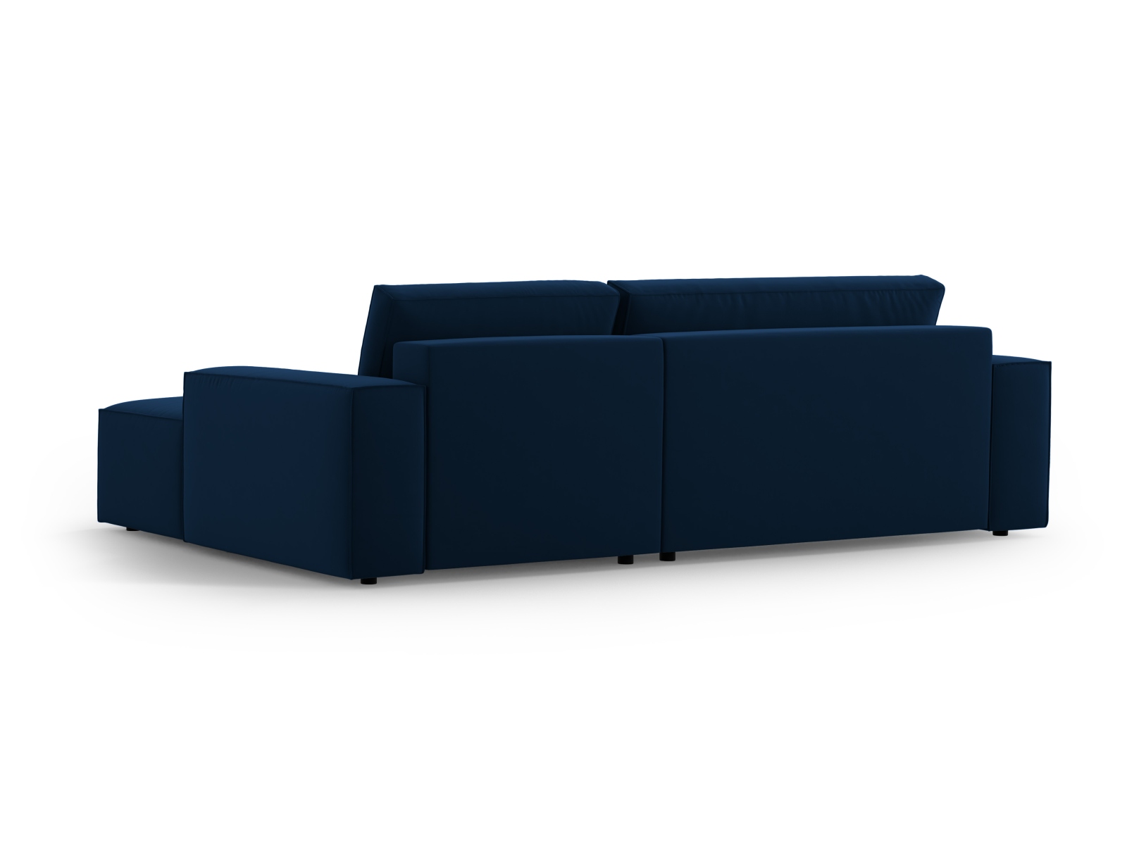 Velvet Right Corner Sofa With Bed Function And Box, "Jodie", 3 Seats, 246x151x86