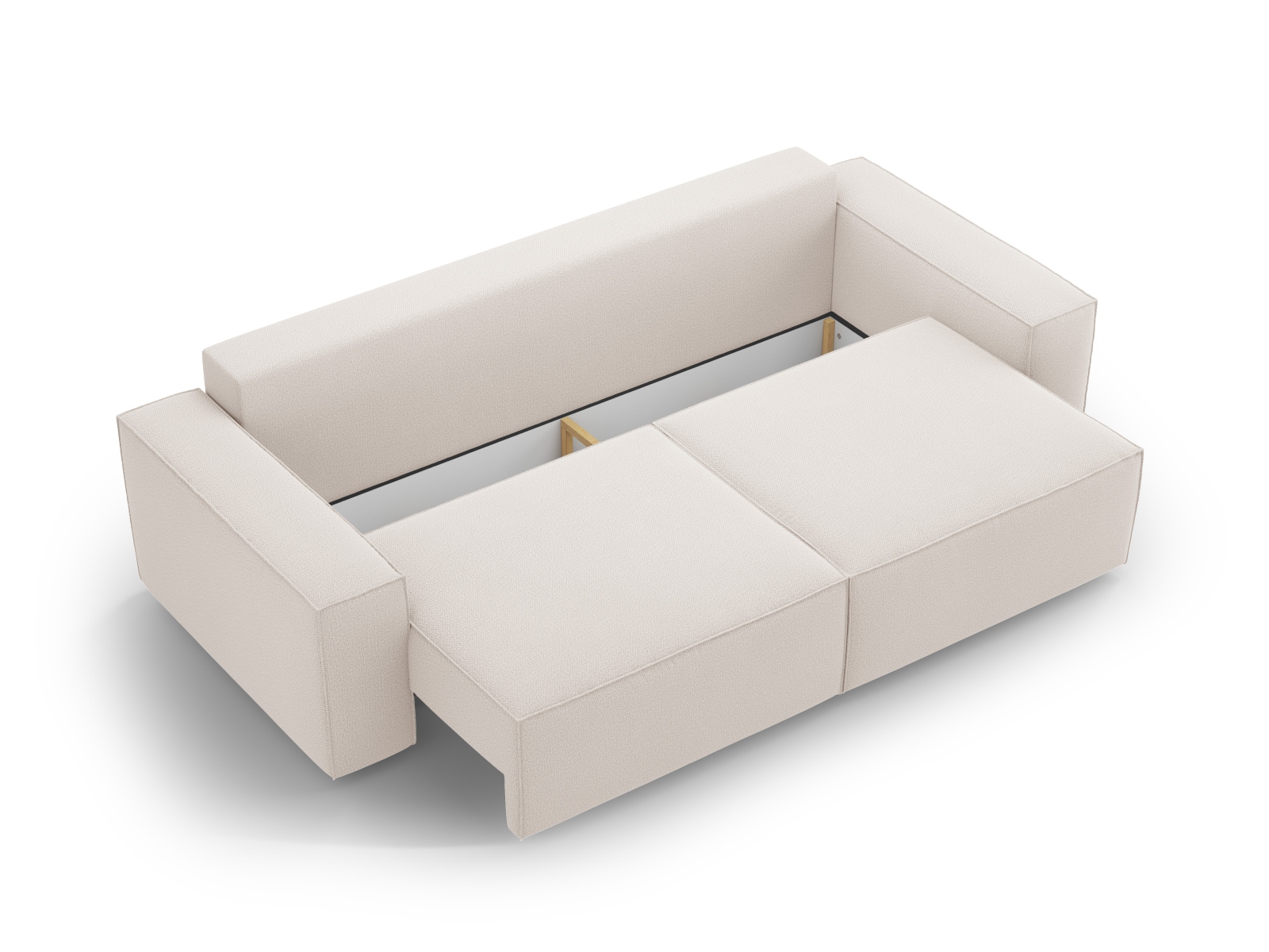 Sofa With Bed Function And Box, "Jodie", 3 Seats, 247x107x86