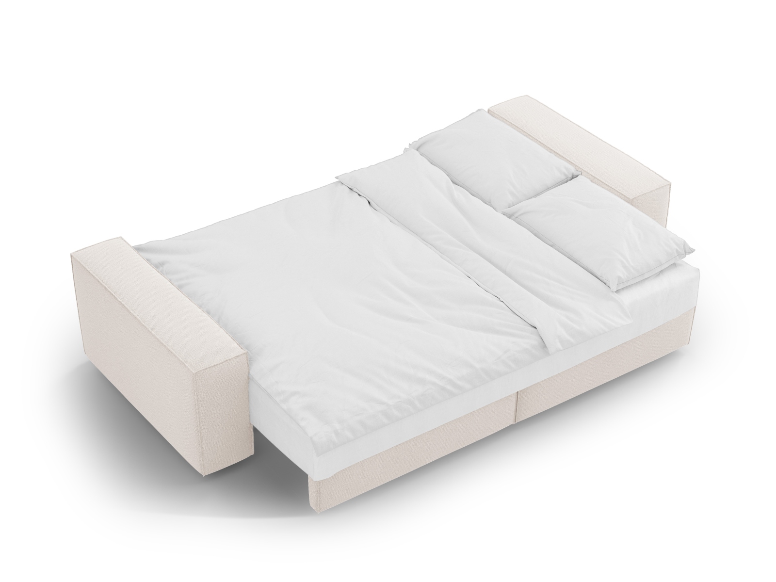 Sofa With Bed Function And Box, "Jodie", 3 Seats, 247x107x86