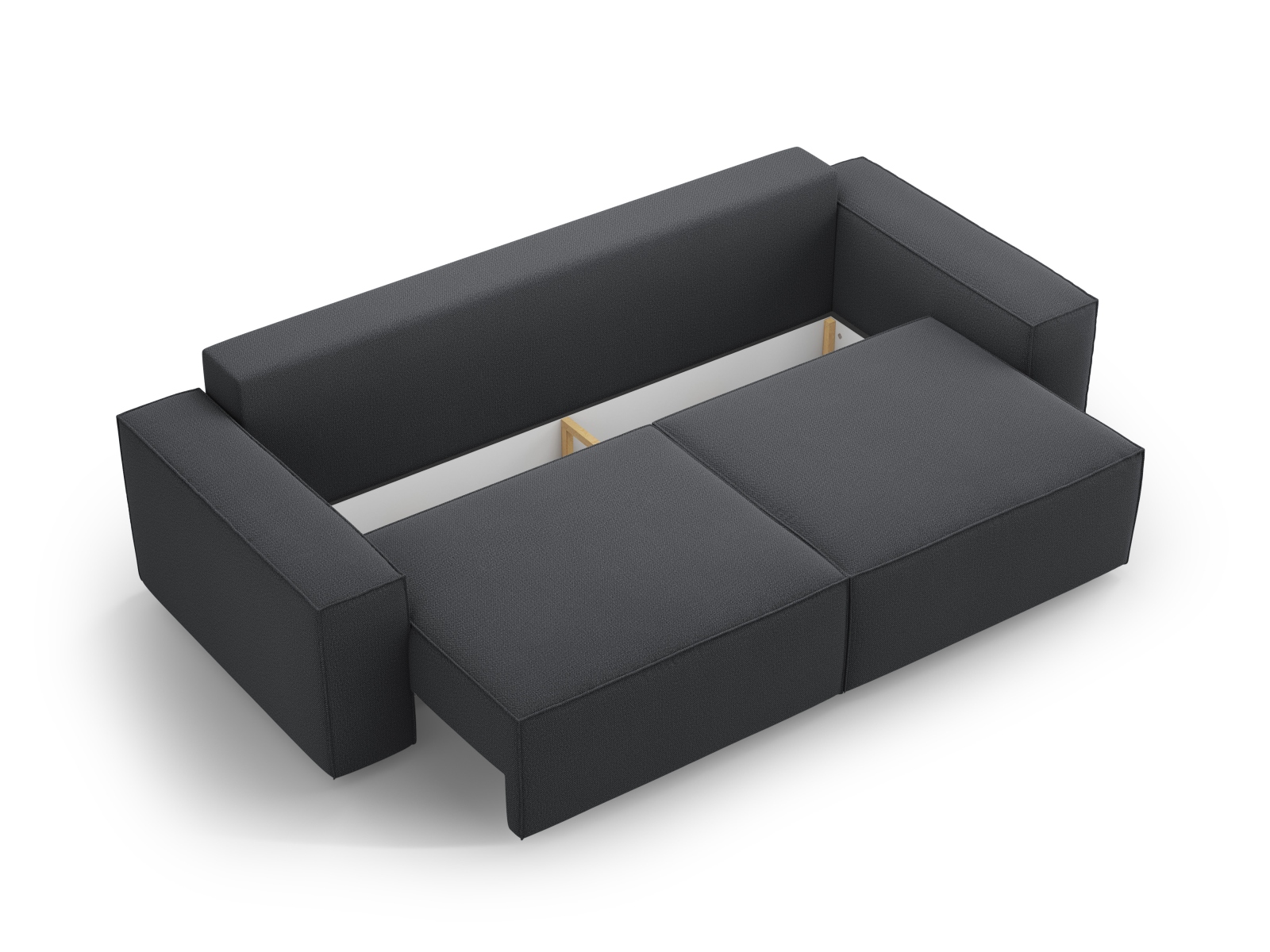 Sofa With Bed Function And Box, "Jodie", 3 Seats, 247x107x86