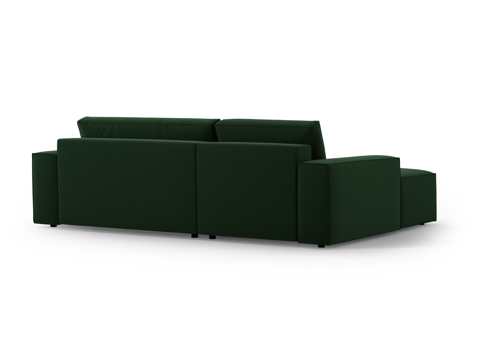Velvet Left Corner Sofa With Bed Function And Box, "Jodie", 3 Seats, 246x151x86
