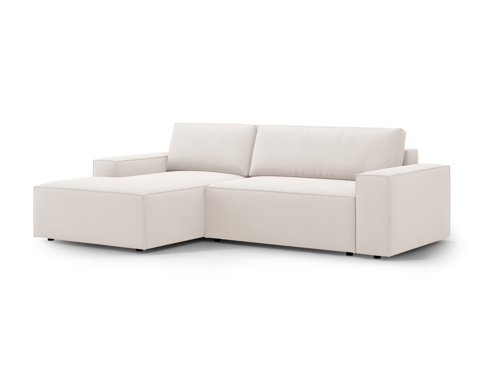 Left Corner Sofa With Bed Function And Box, "Jodie", 3 Seats, 246x151x86