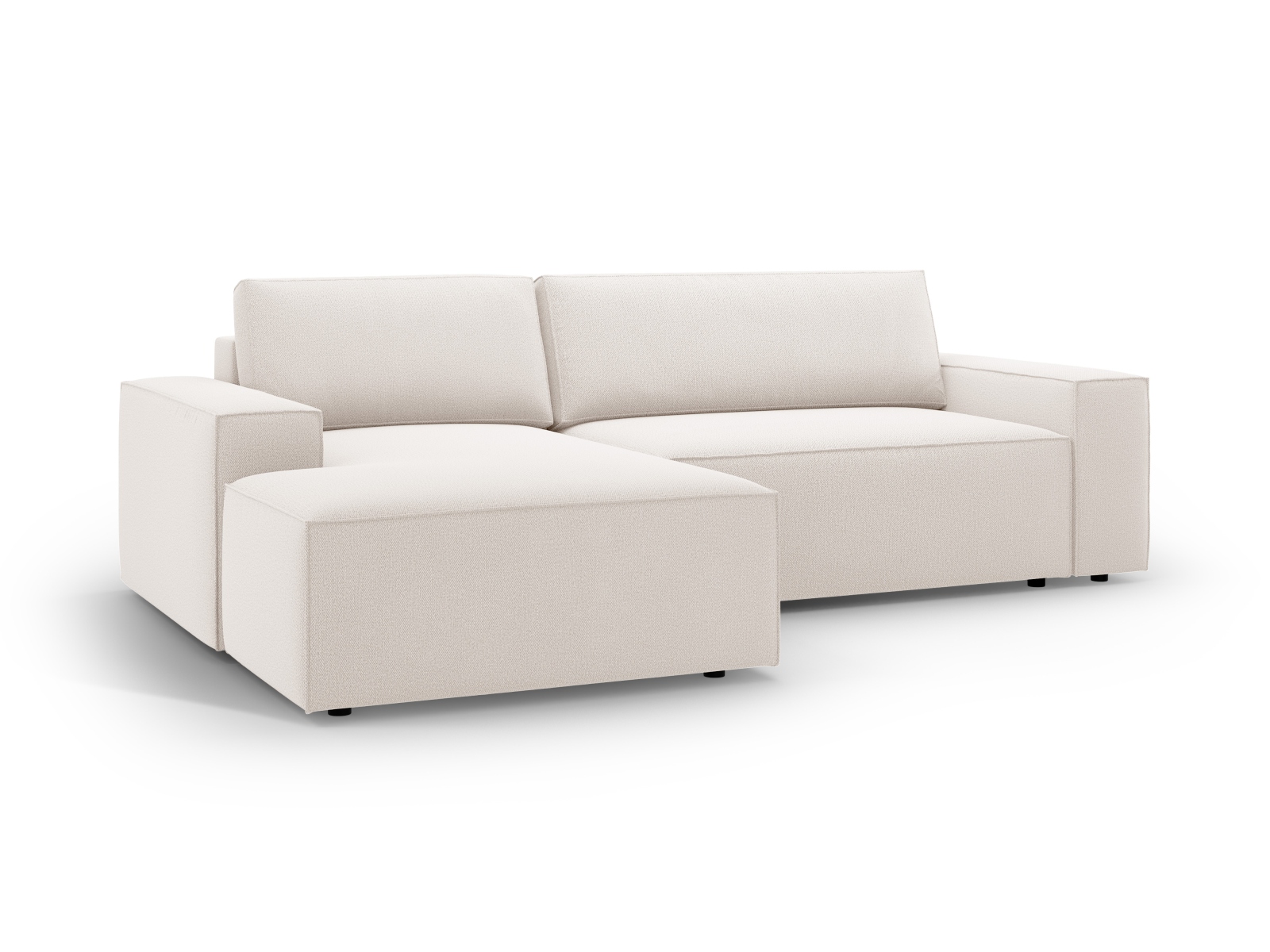 Left Corner Sofa With Bed Function And Box, "Jodie", 3 Seats, 246x151x86