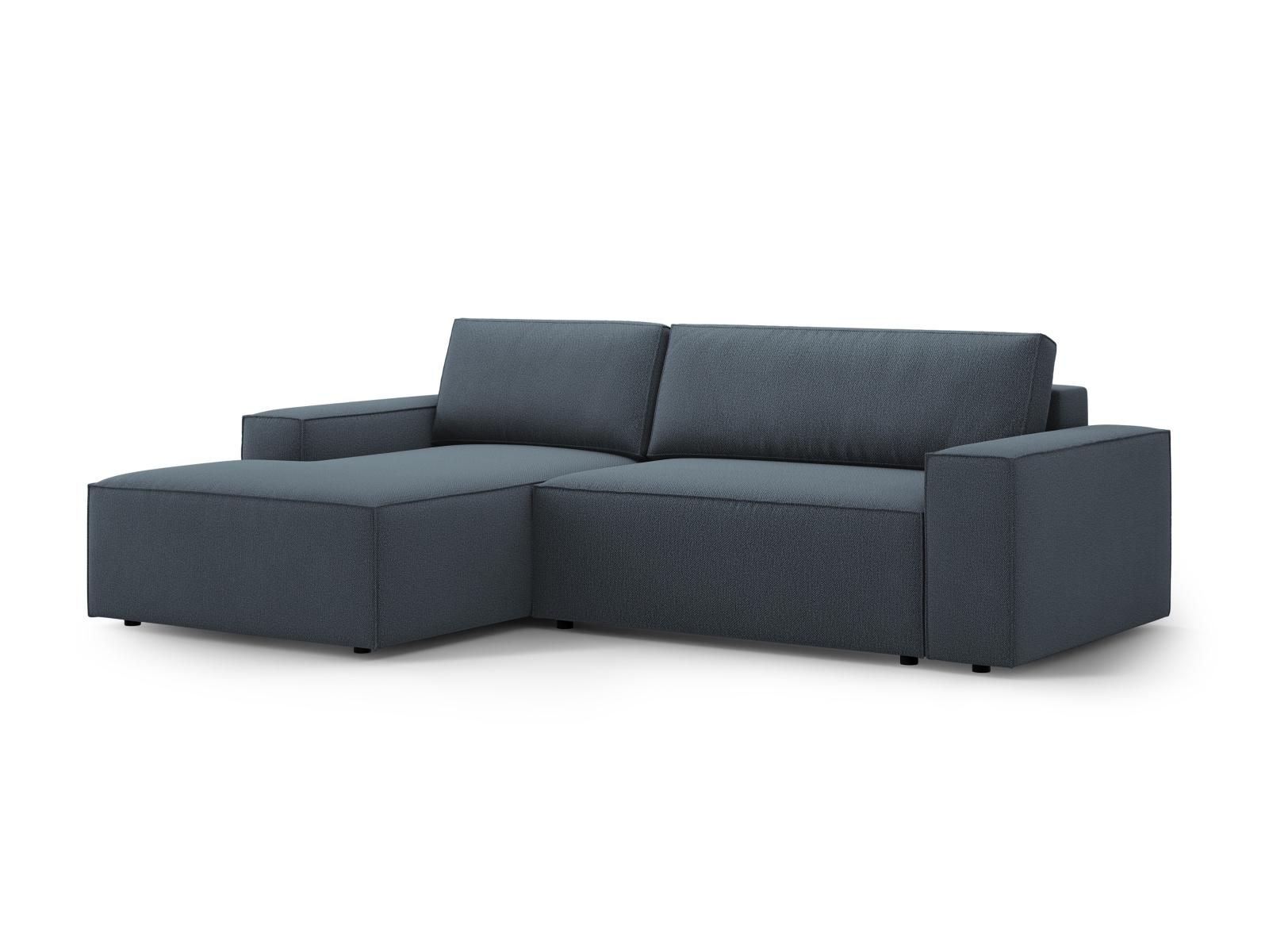 Left Corner Sofa With Bed Function And Box, "Jodie", 3 Seats, 246x151x86
