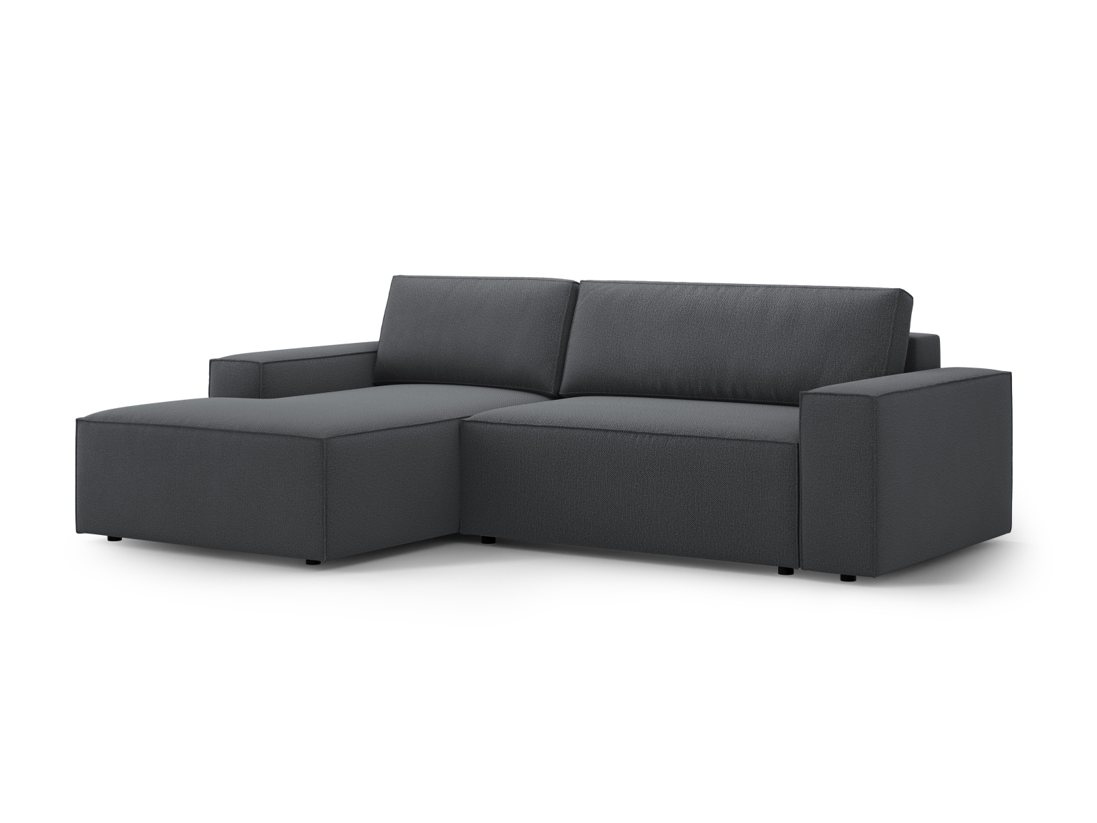 Left Corner Sofa With Bed Function And Box, "Jodie", 3 Seats, 246x151x86
