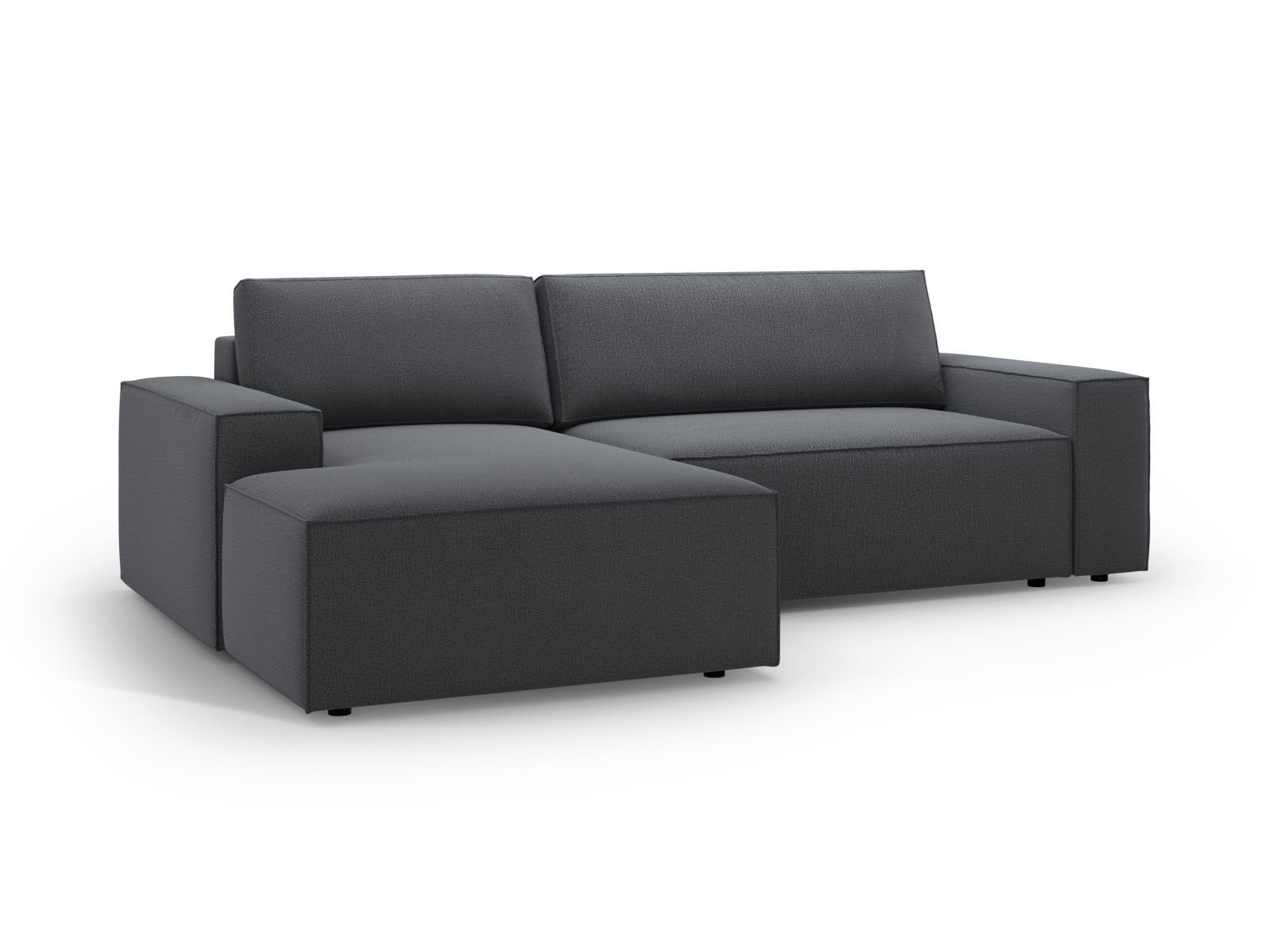 Left Corner Sofa With Bed Function And Box, "Jodie", 3 Seats, 246x151x86