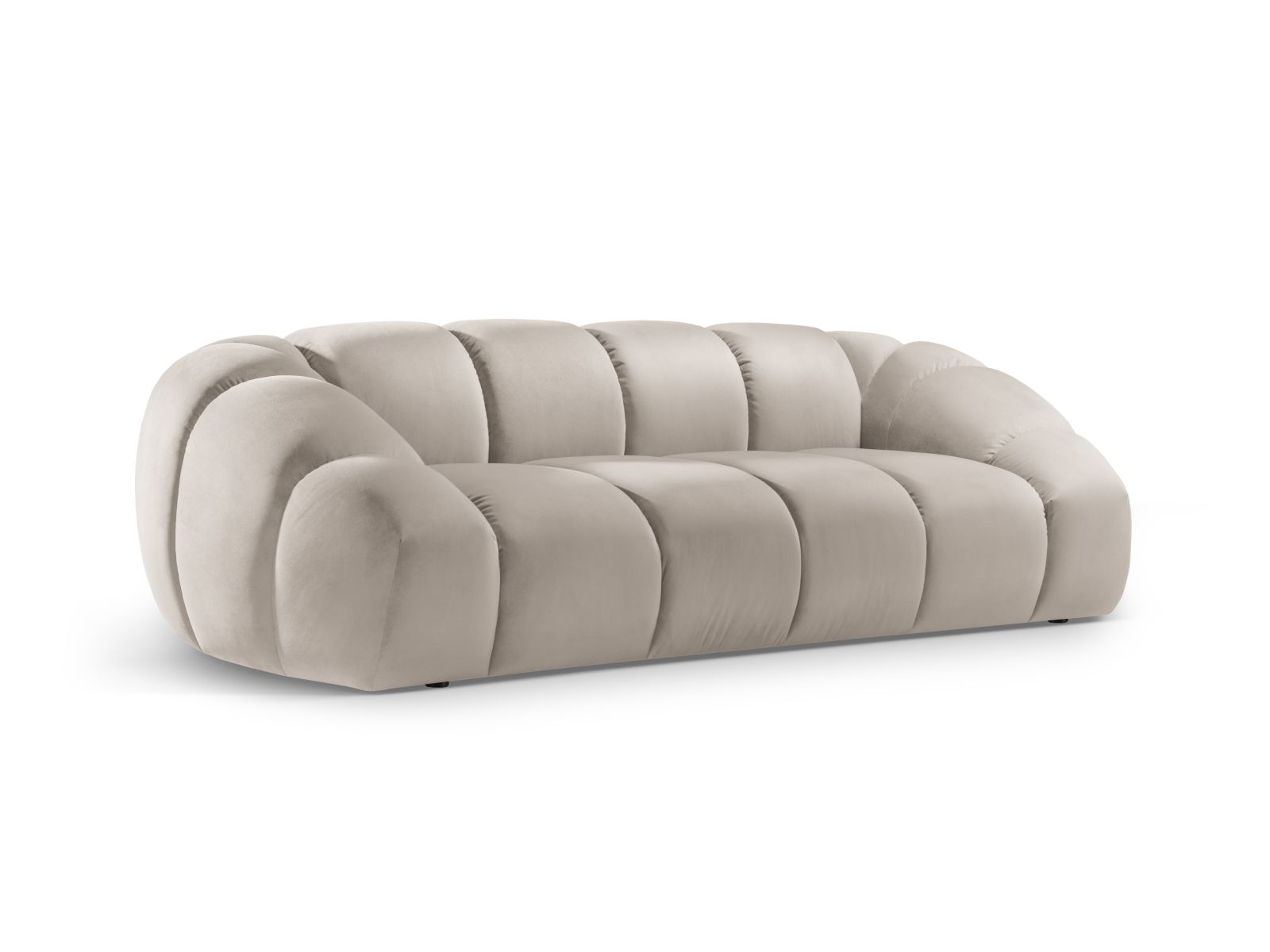 Velvet Sofa, "Diana", 3 Seats, 254x114x72