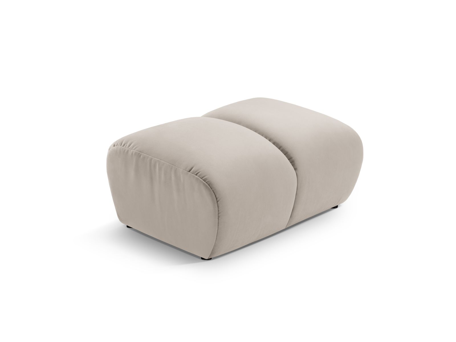 Velvet Pouf, "Diana", 1 Seat, 82x60x42