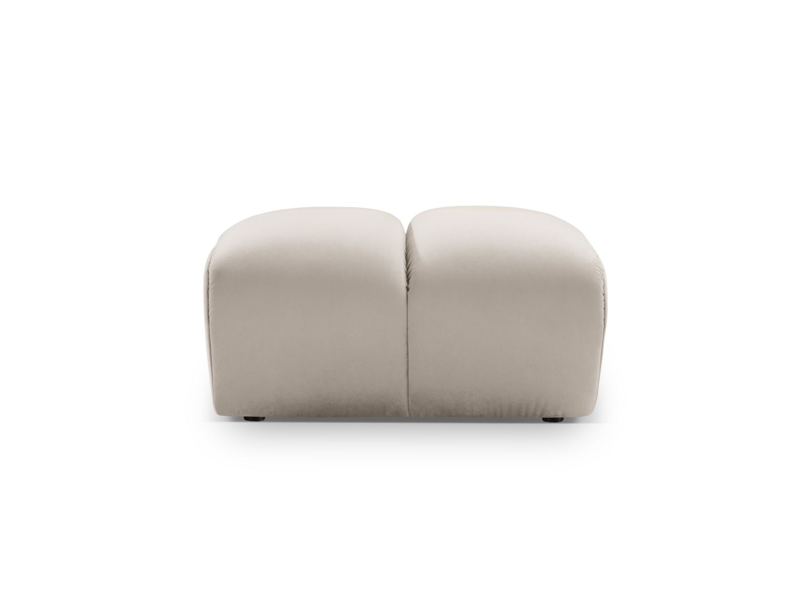 Velvet Pouf, "Diana", 1 Seat, 82x60x42