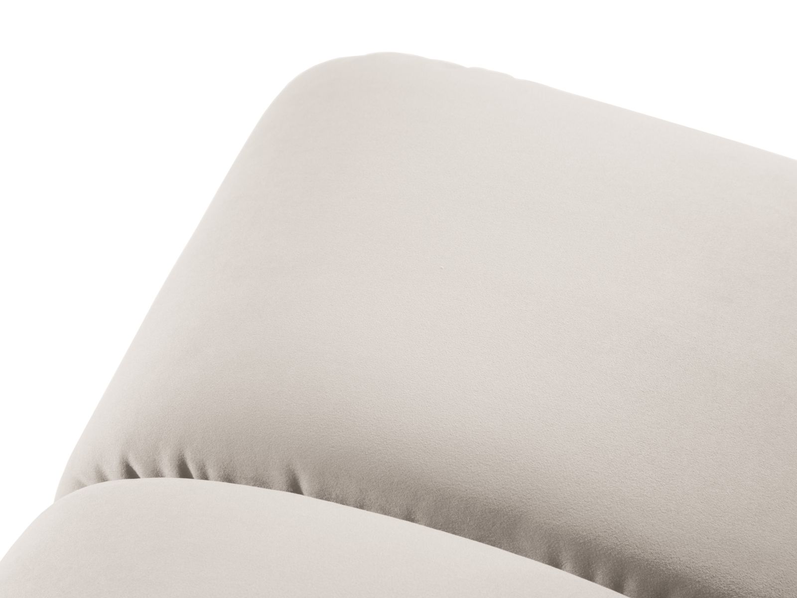 Velvet Pouf, "Diana", 1 Seat, 82x60x42