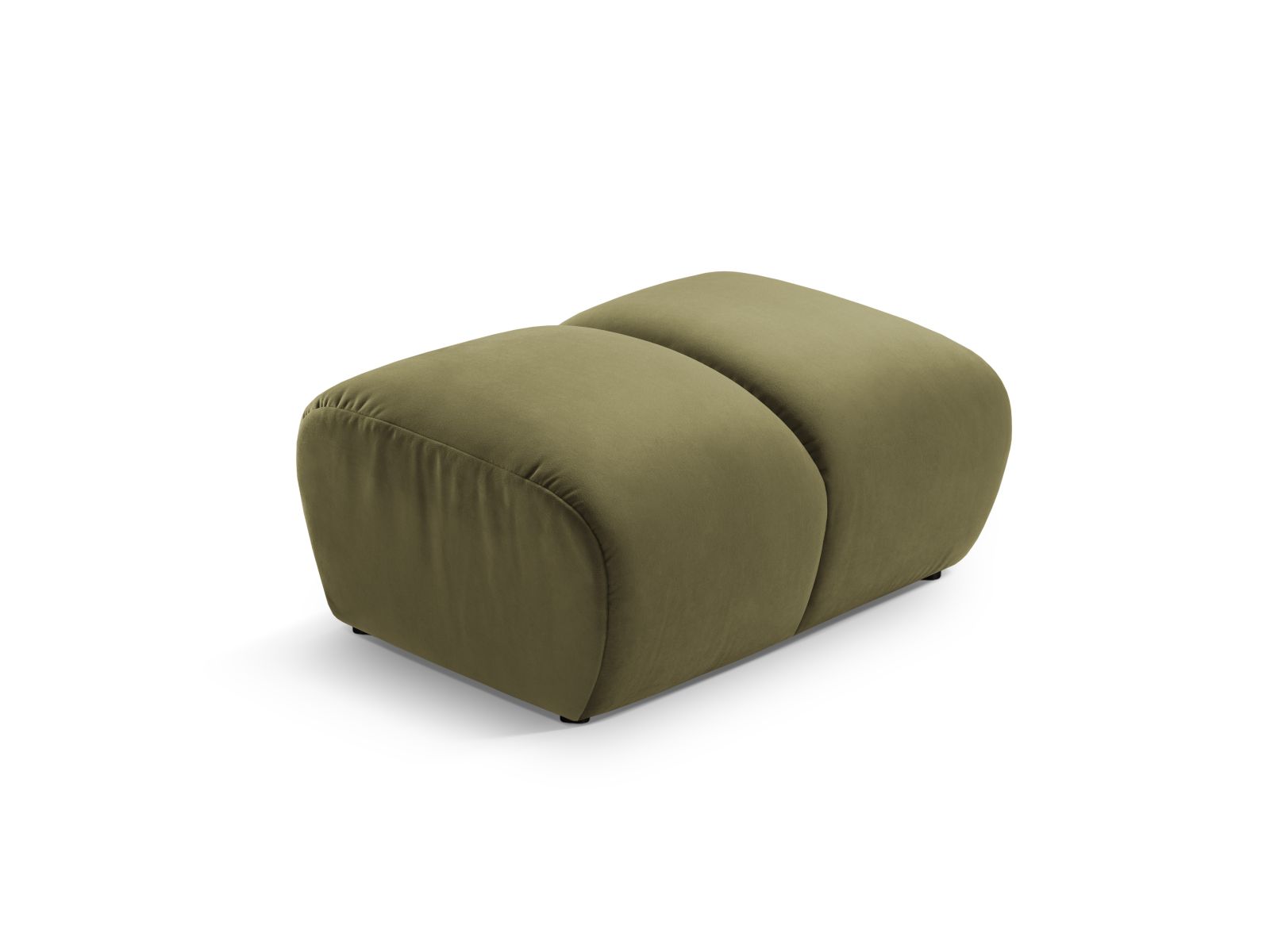 Velvet Pouf, "Diana", 1 Seat, 82x60x42