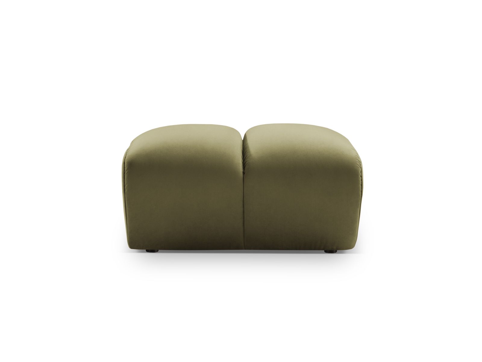 Velvet Pouf, "Diana", 1 Seat, 82x60x42