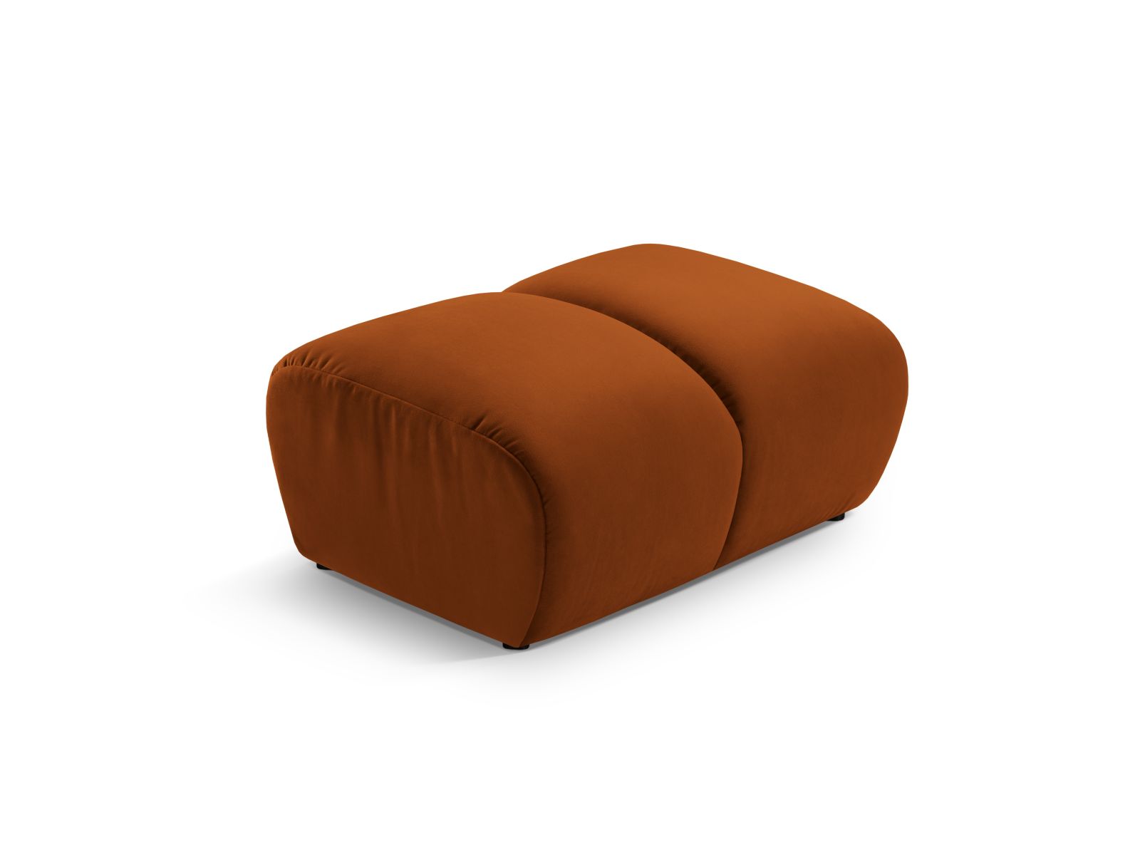 Velvet Pouf, "Diana", 1 Seat, 82x60x42