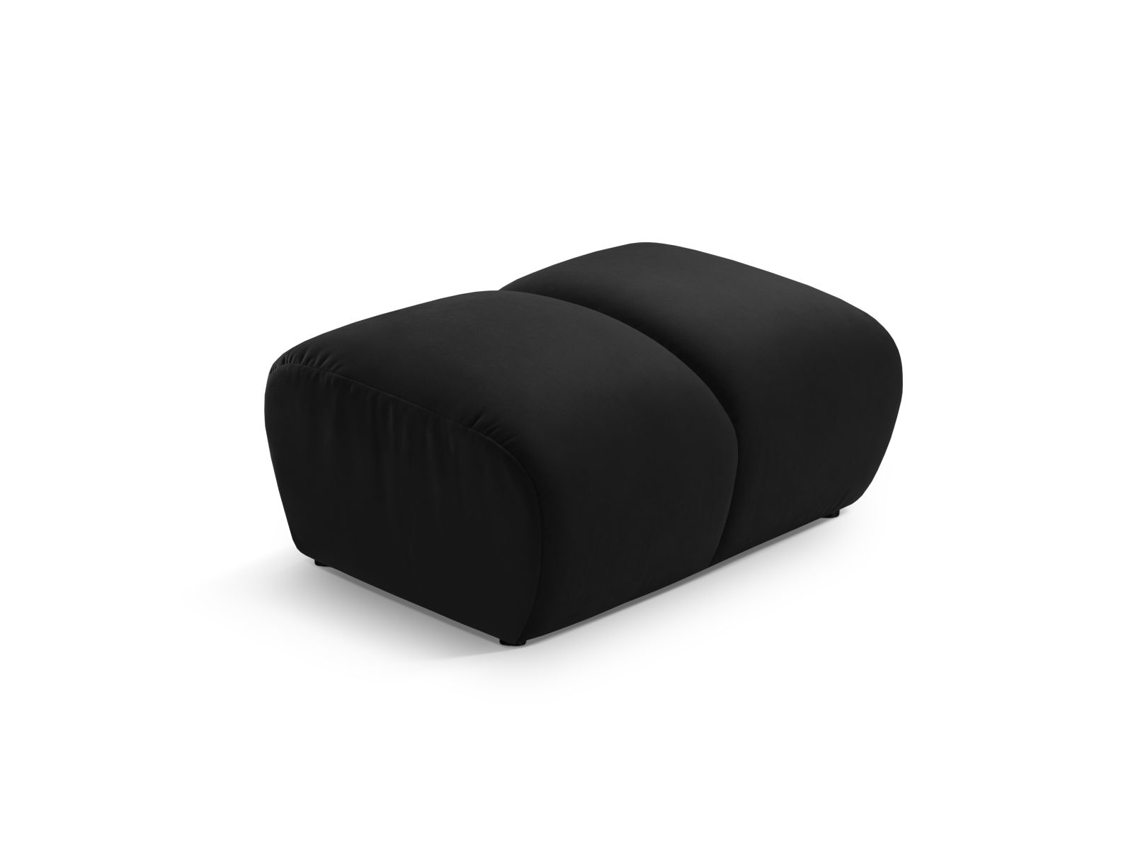 Velvet Pouf, "Diana", 1 Seat, 82x60x42