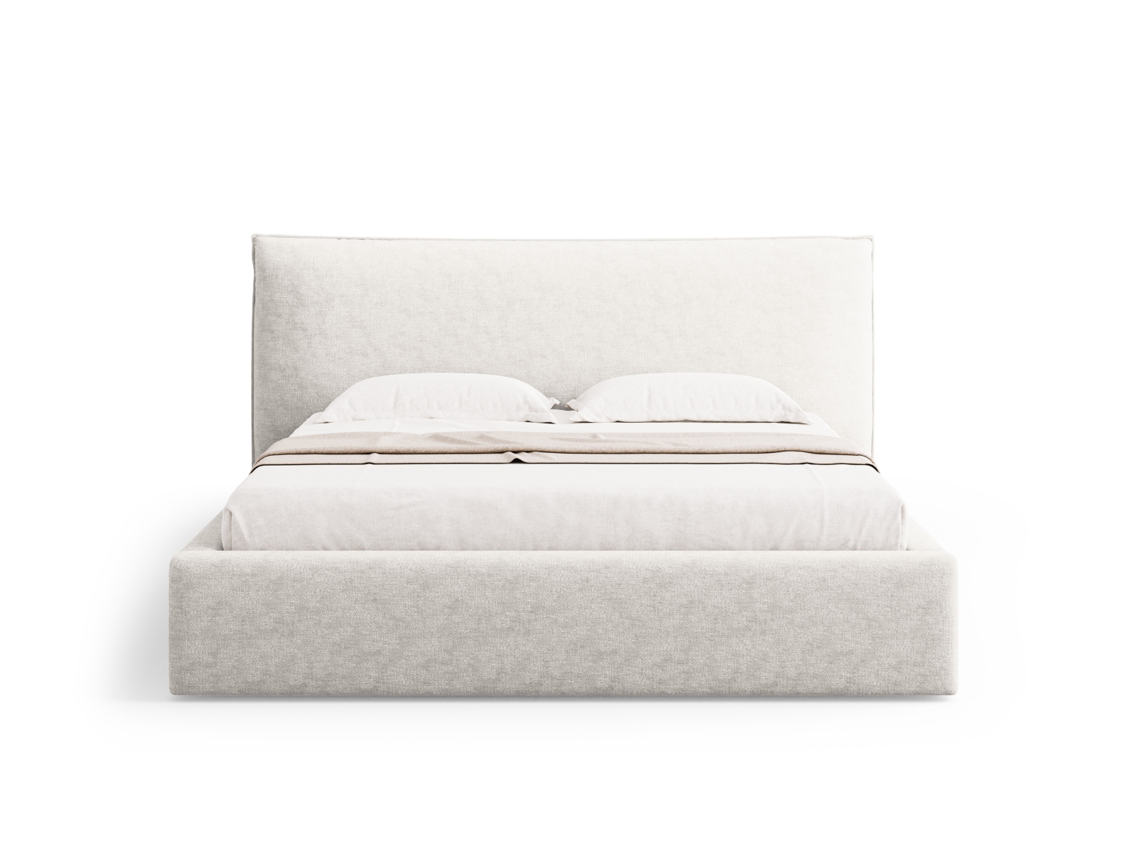 Storage Bed With Headboard, "Kaelle", 180x223x111