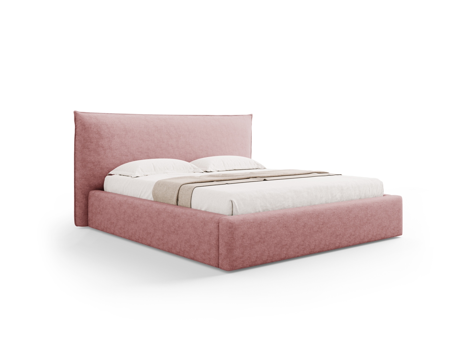 Storage Bed With Headboard, "Kaelle", 180x223x111