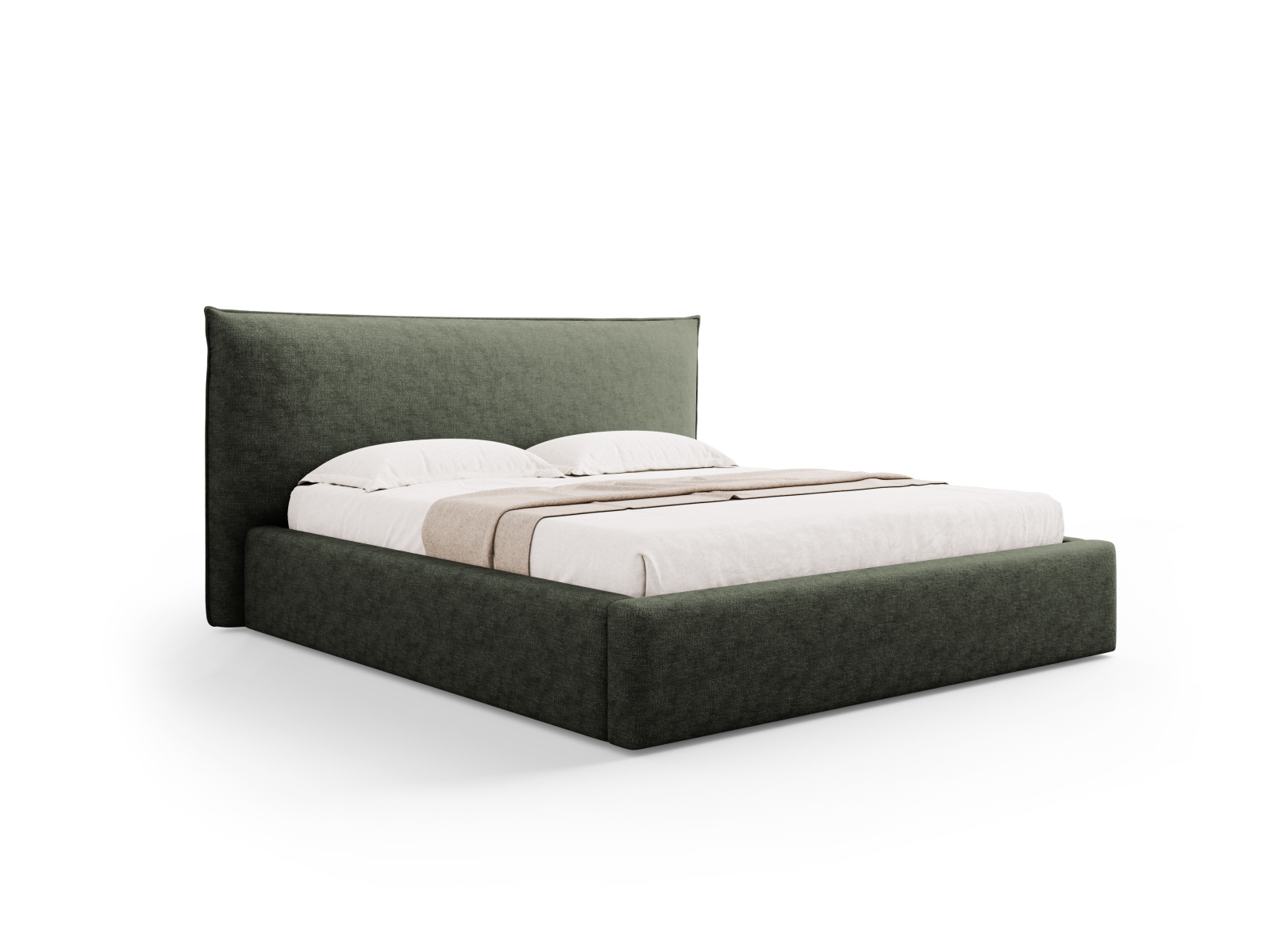 Storage Bed With Headboard, "Kaelle", 180x223x111