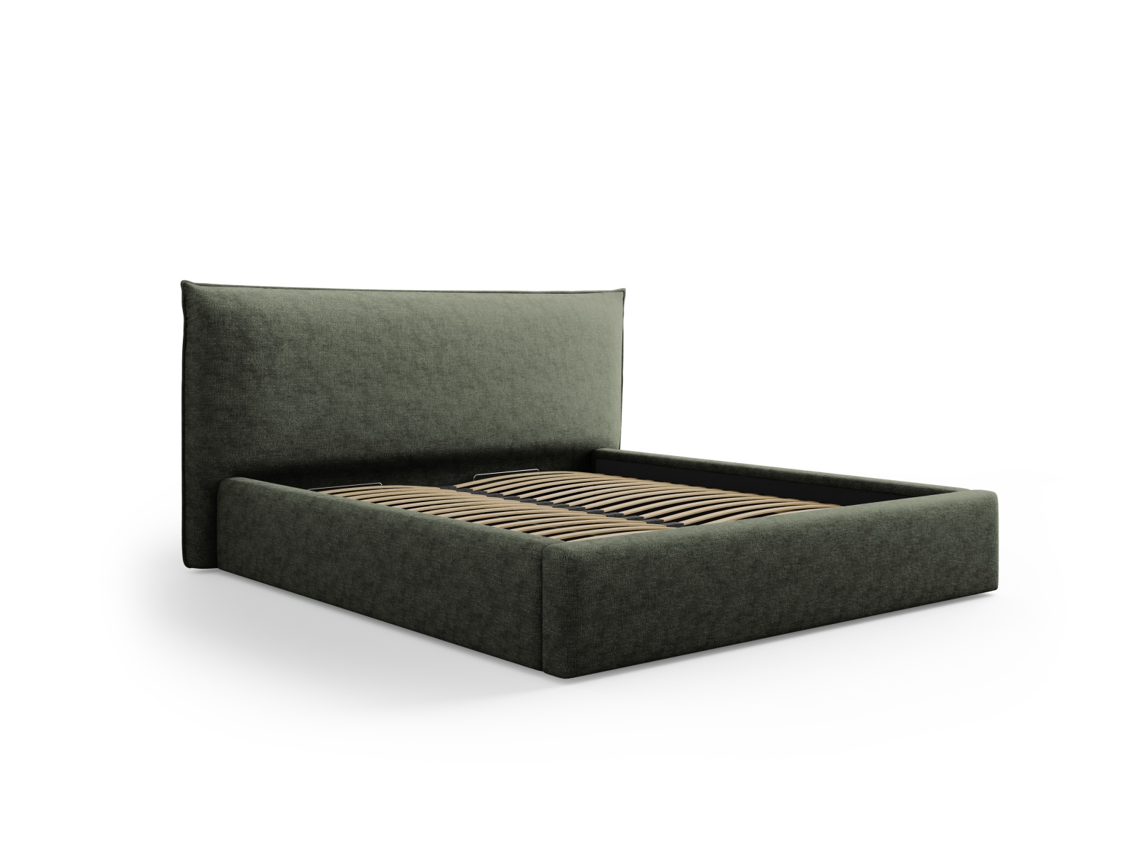 Storage Bed With Headboard, "Kaelle", 180x223x111