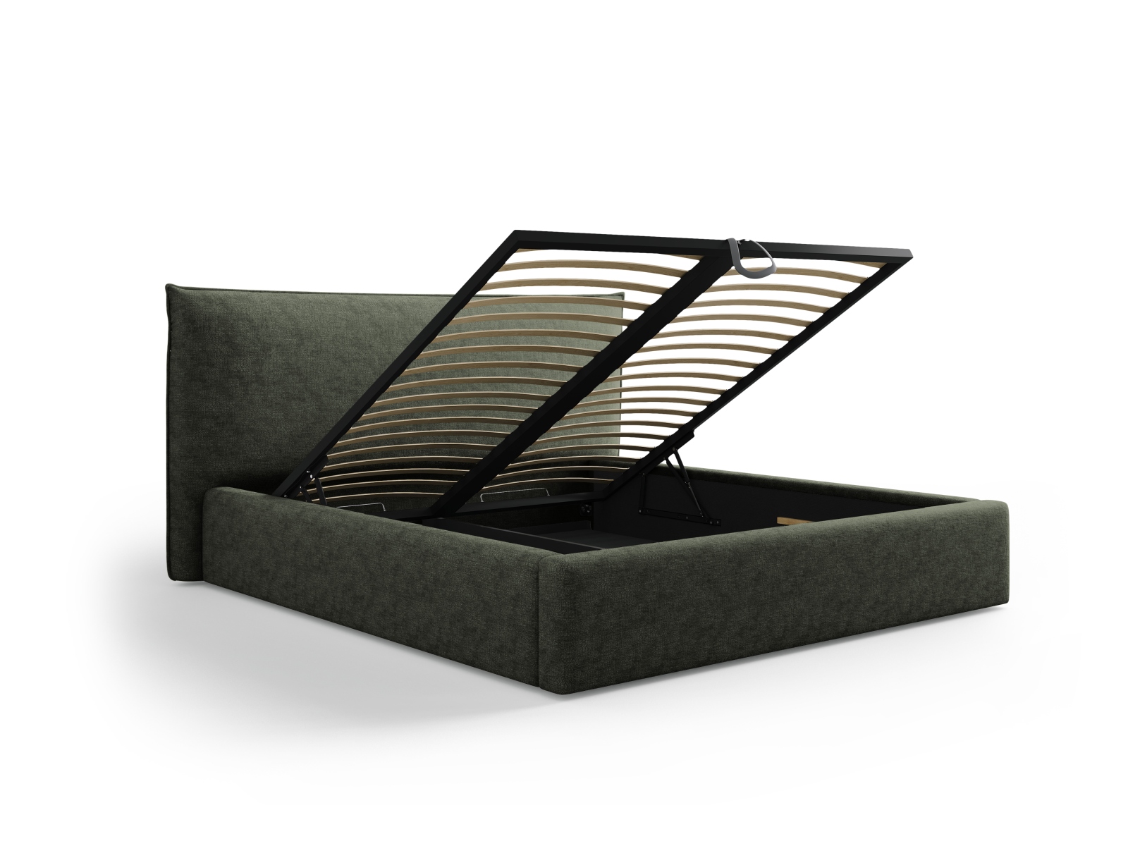 Storage Bed With Headboard, "Kaelle", 180x223x111