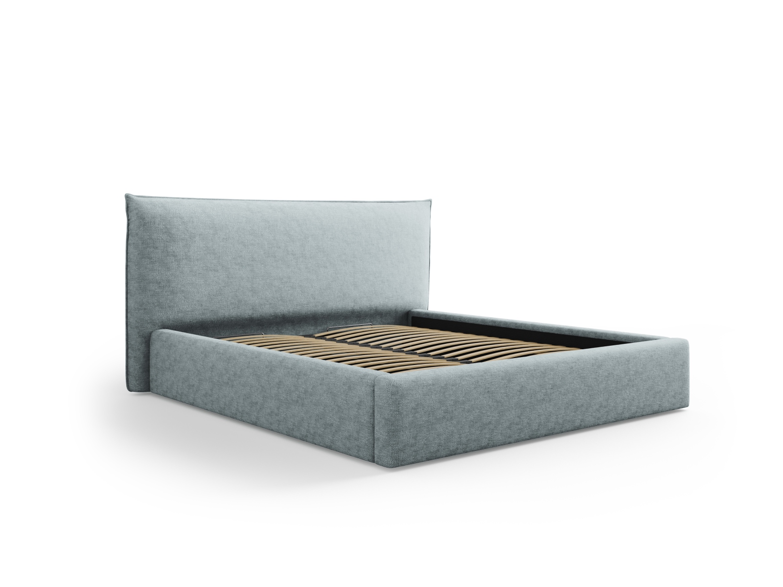 Storage Bed With Headboard, "Kaelle", 180x223x111