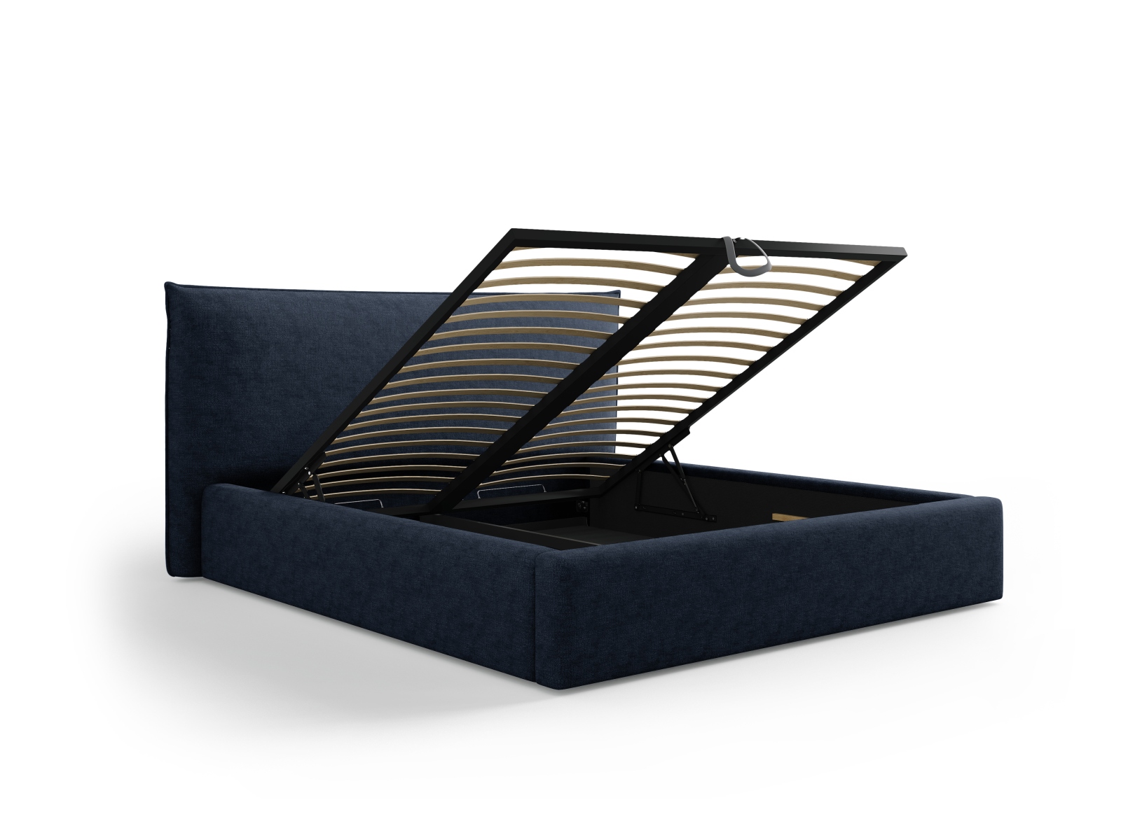 Storage Bed With Headboard, "Kaelle", 180x223x111